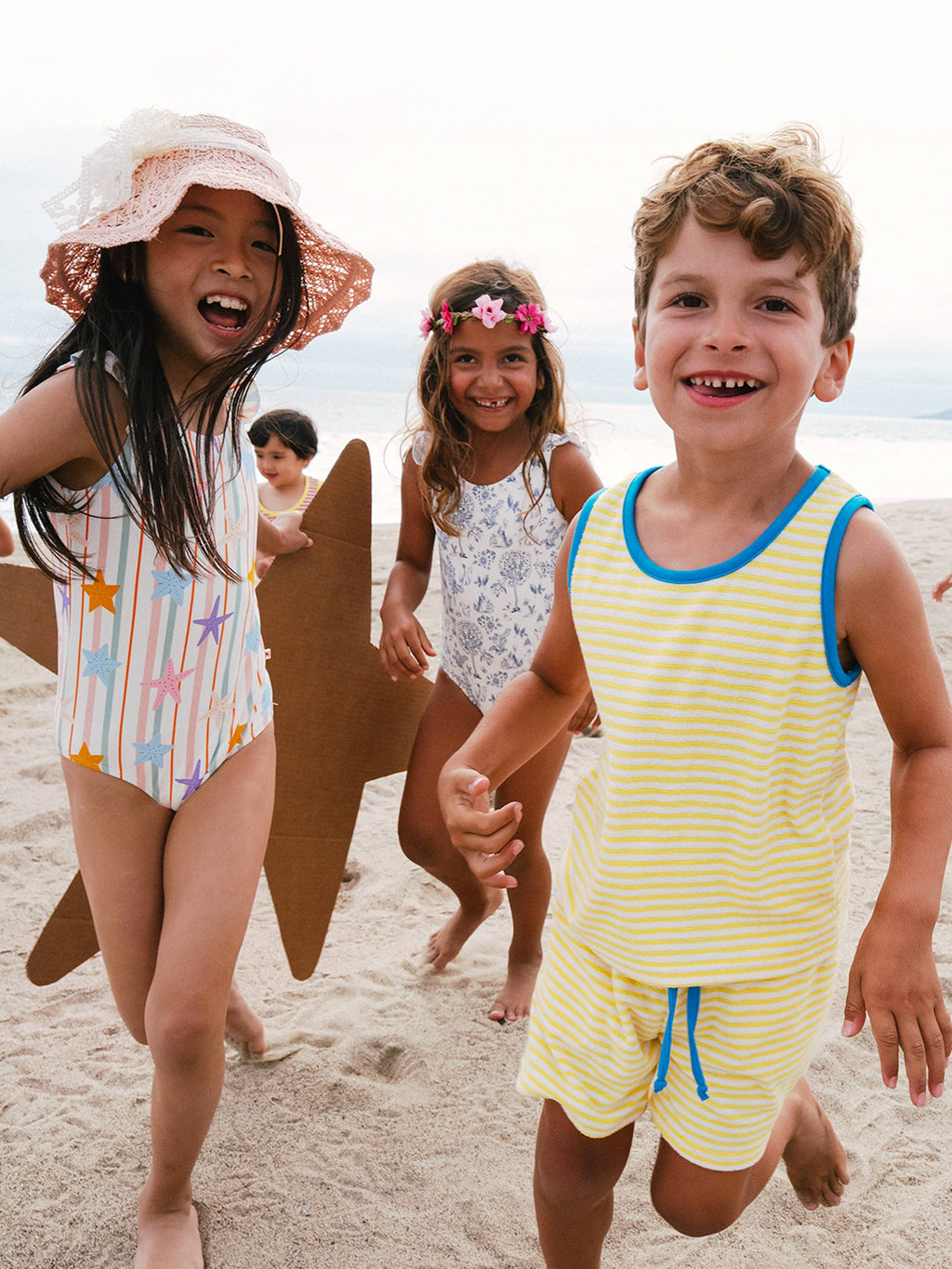 Ruffle One-Piece Swimsuit: Starfish  LAST SIZE 8