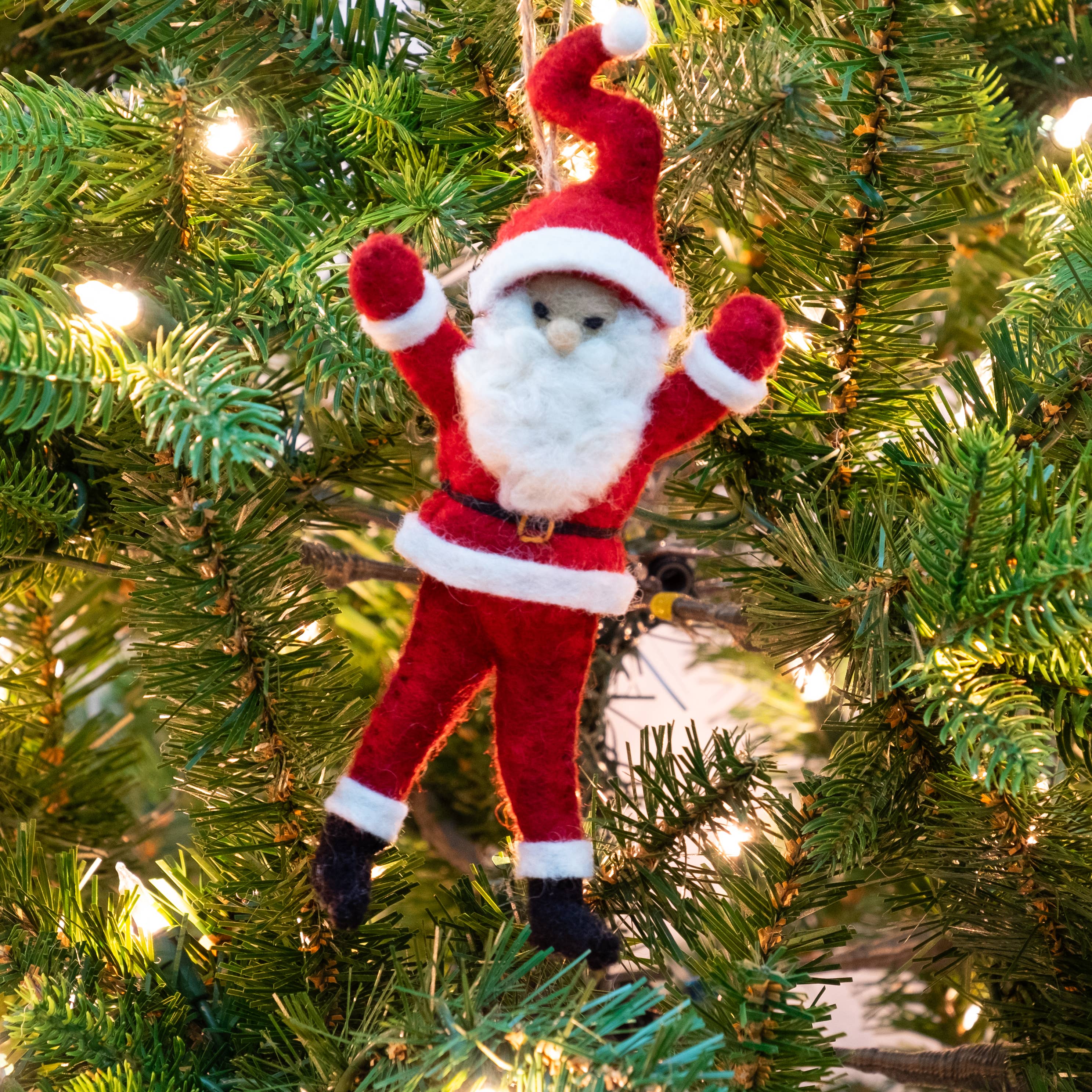 Ornament - Felt Dancing Santa