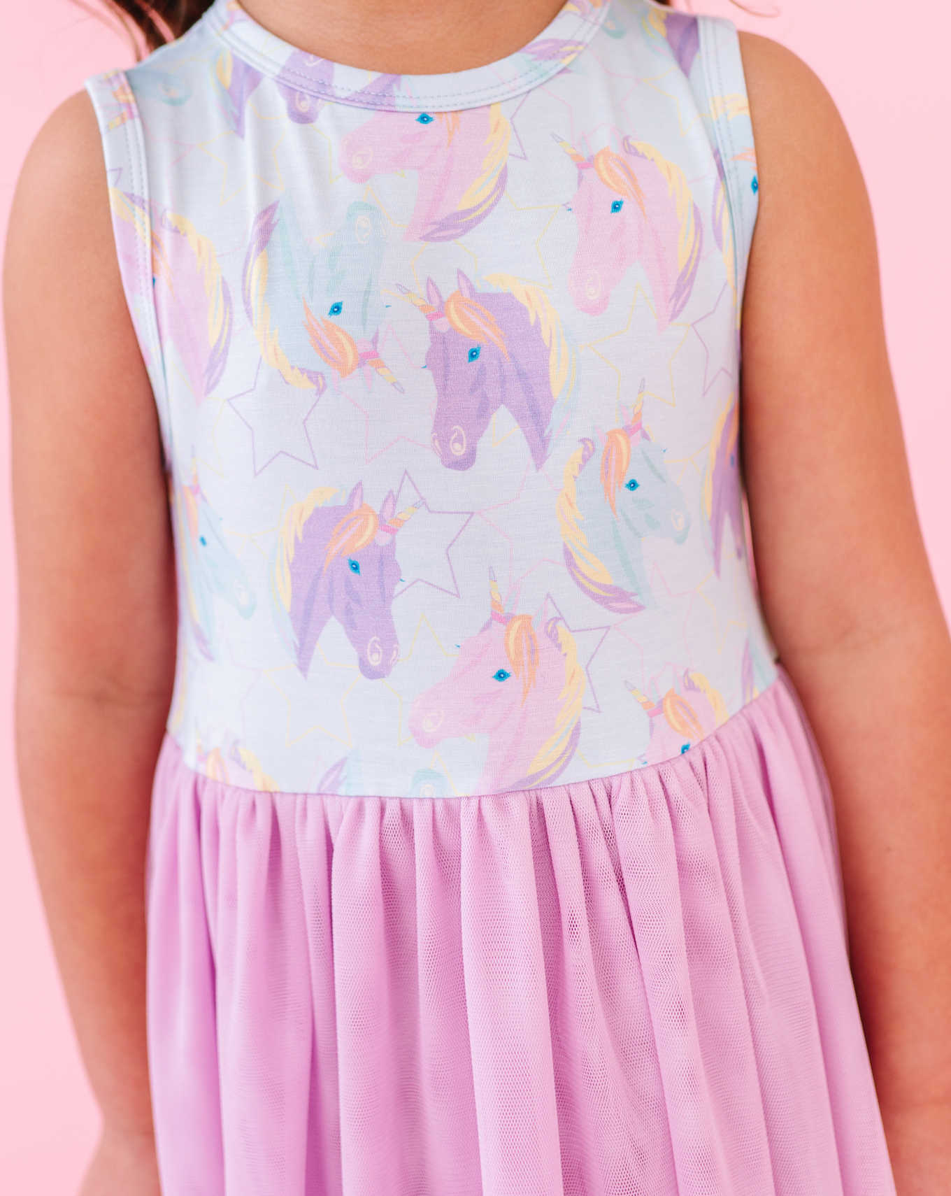 Kids Bamboo + Tulle Unicorn Tutu Dress