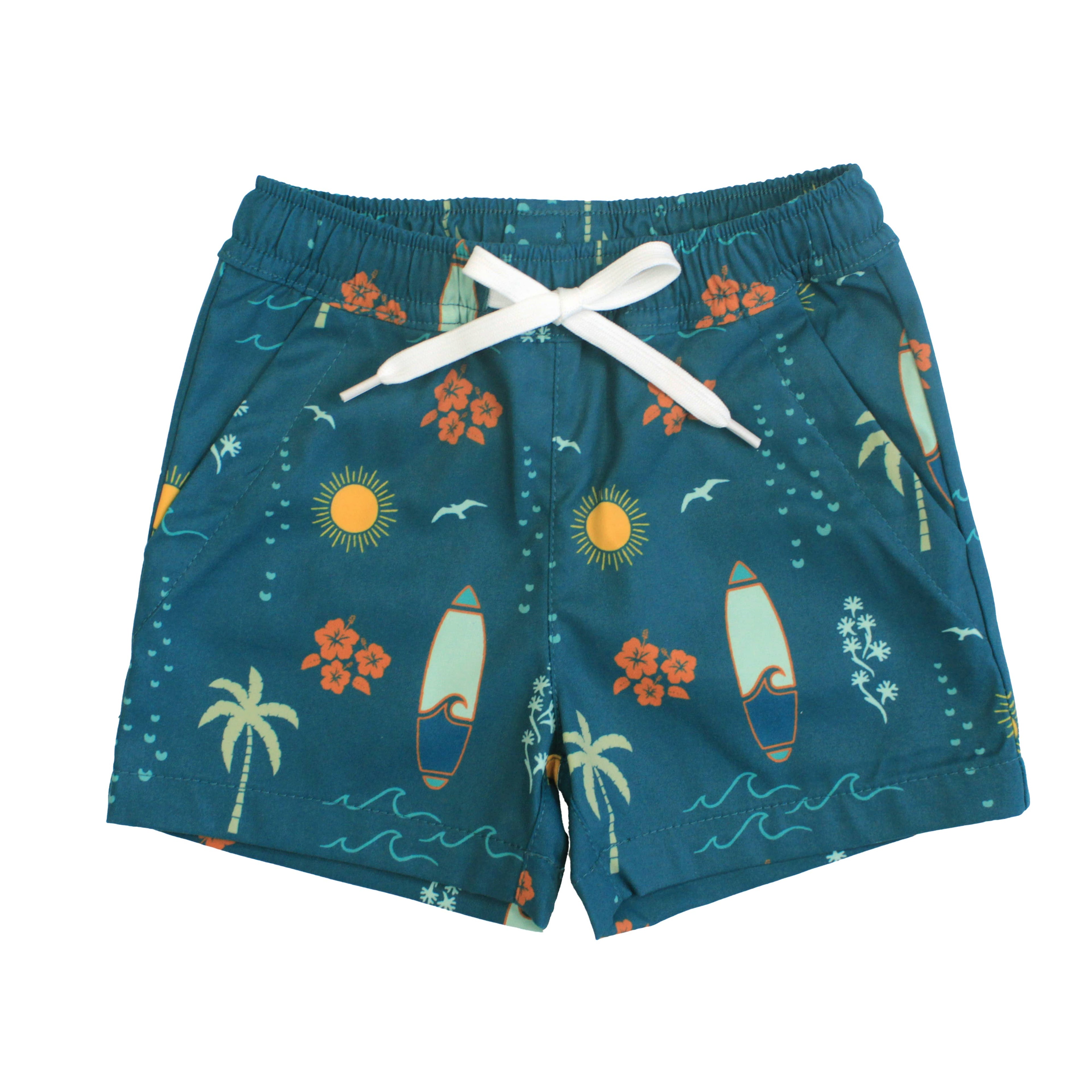 Surfs Up Boys Swim Trunks