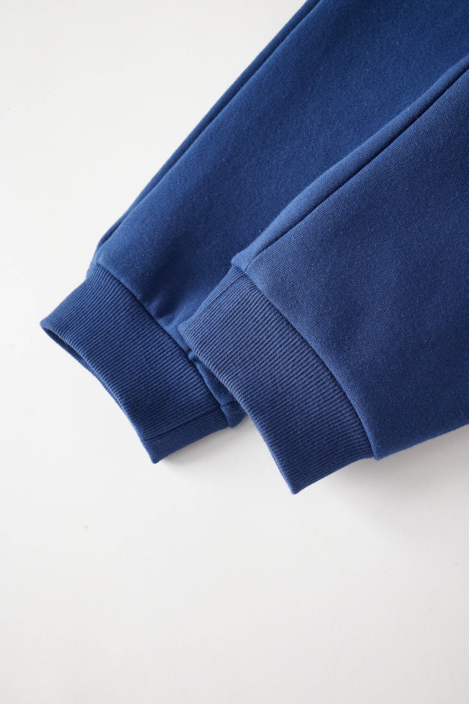 Organic Toddler Fleece Sweatpant-Navy