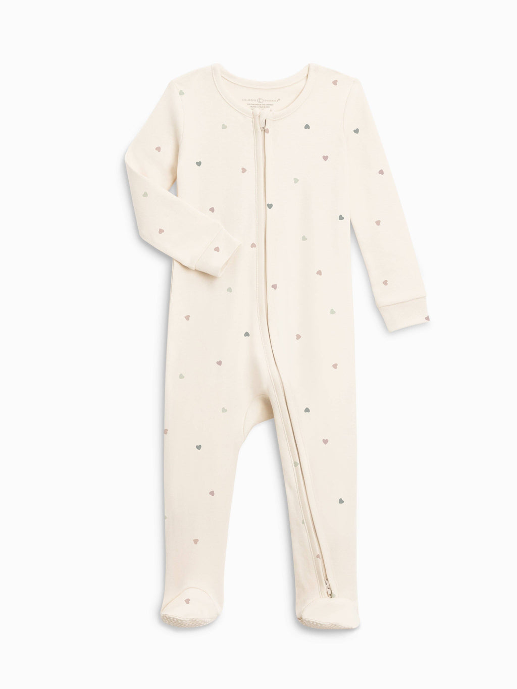 Peyton Zippered Footie - Heart / Ballet + Wisteria