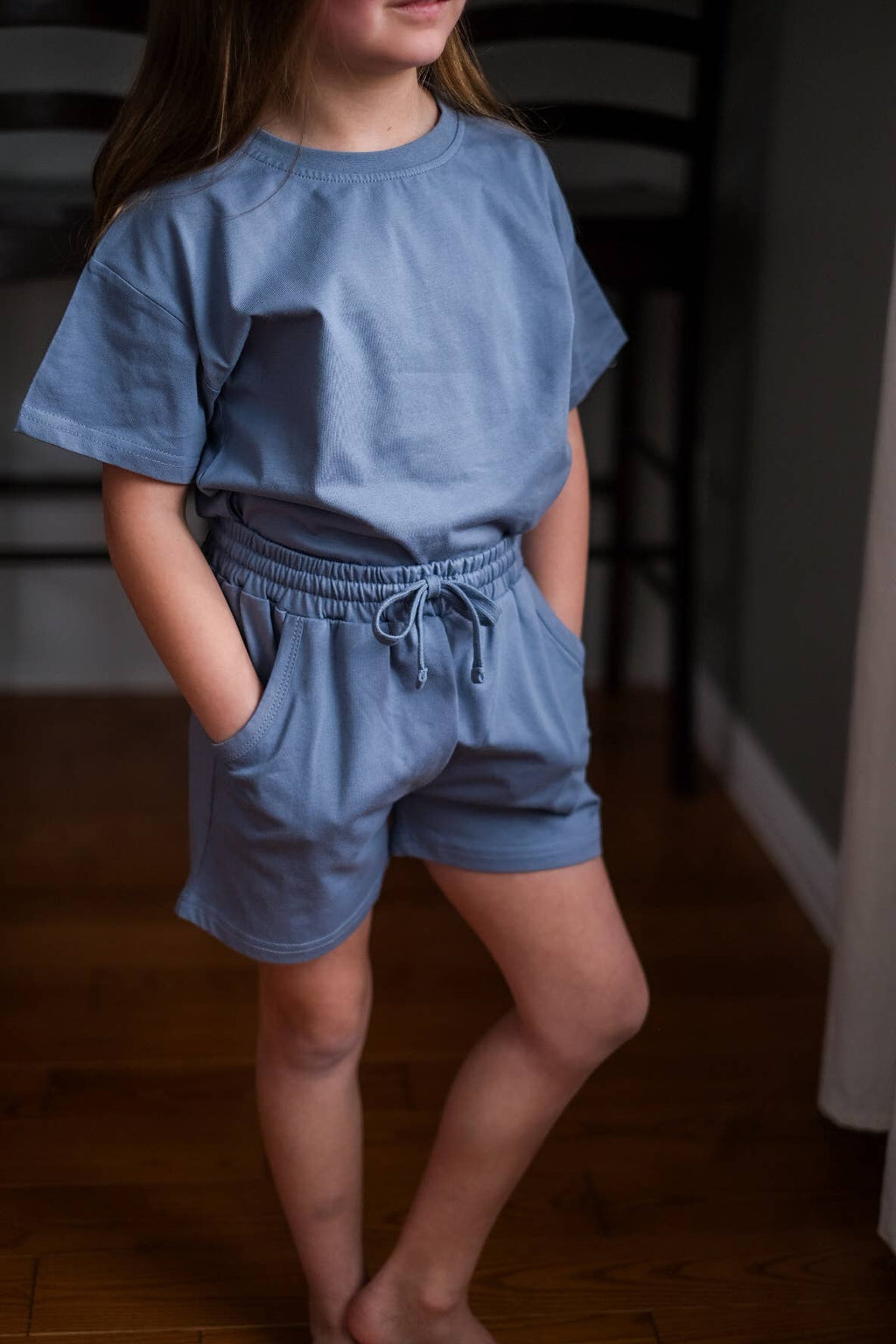 Organic Cotton Short Set - Clouded Indigo