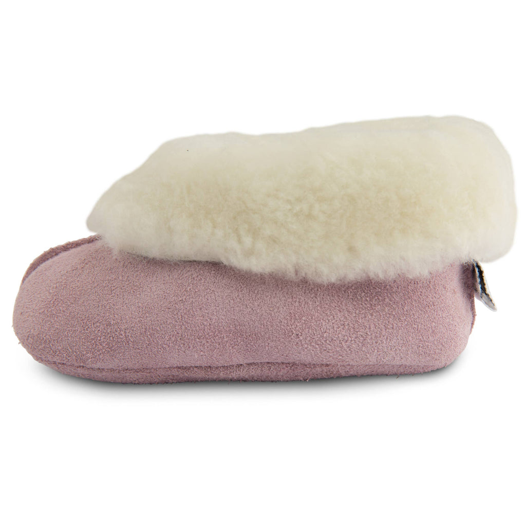KODIAC- SHOOSHOOS BABY SHOES LEATHER SLIPPER BOOTIE: Pink