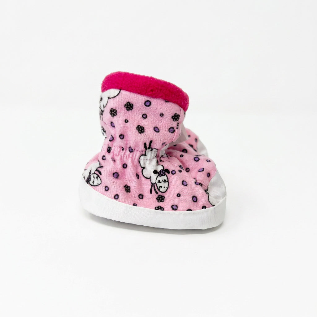 Mouton Rose Baby Slipper