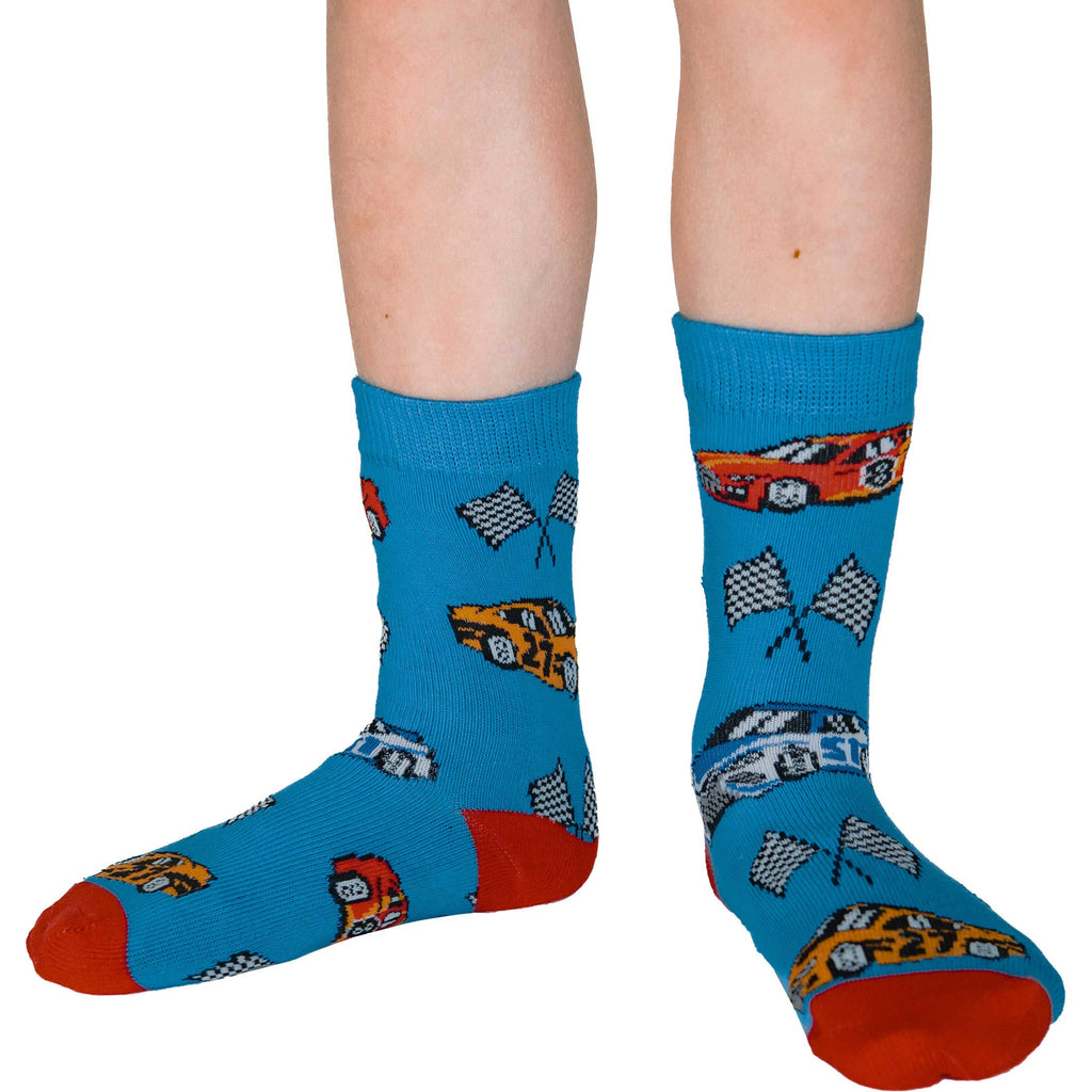 Trucks, Helicopters and Race Cars Kids Socks / 3-Pack