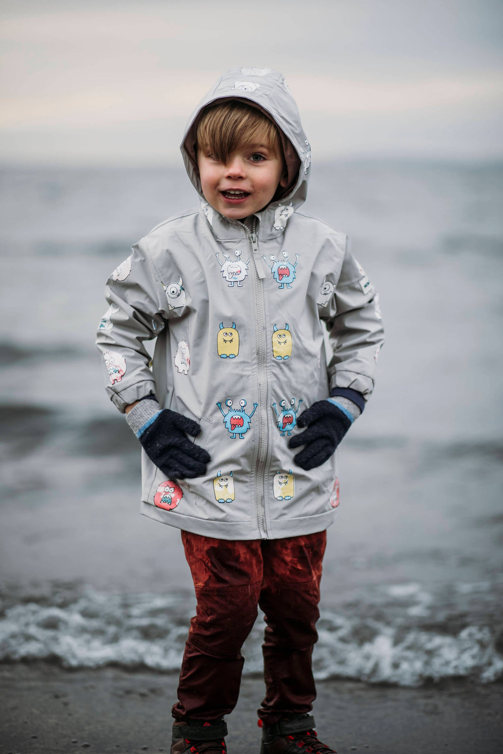 Monster Color Changing Kids Raincoat