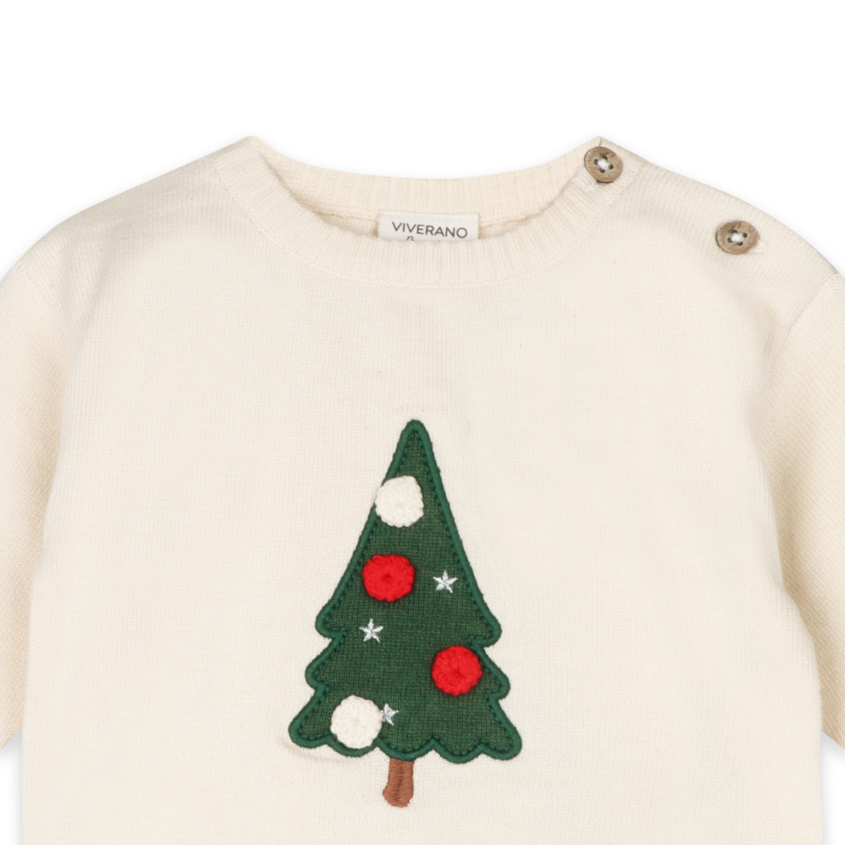 Jolly Christmas Orcanic 3D Knit Baby Pullover & Pant SET