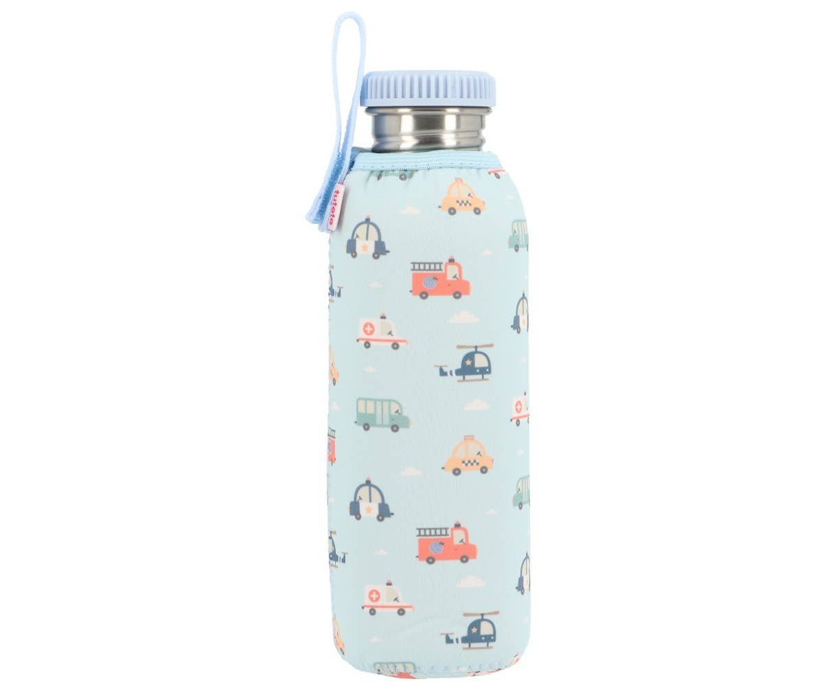 Steel Bottle with City Cars Sleeve 750ml
