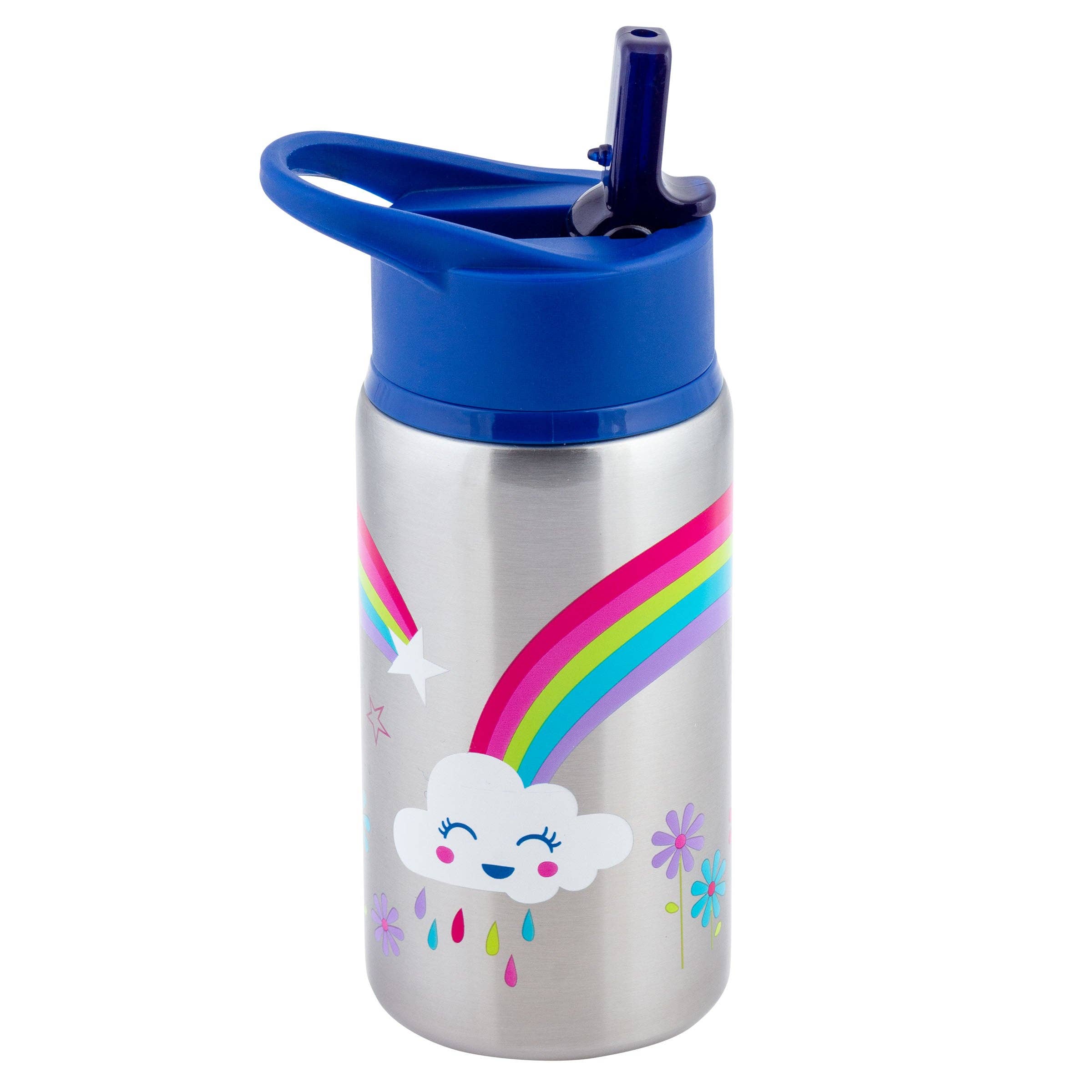 Flip Top Stainless Steel Bottles: Rainbow