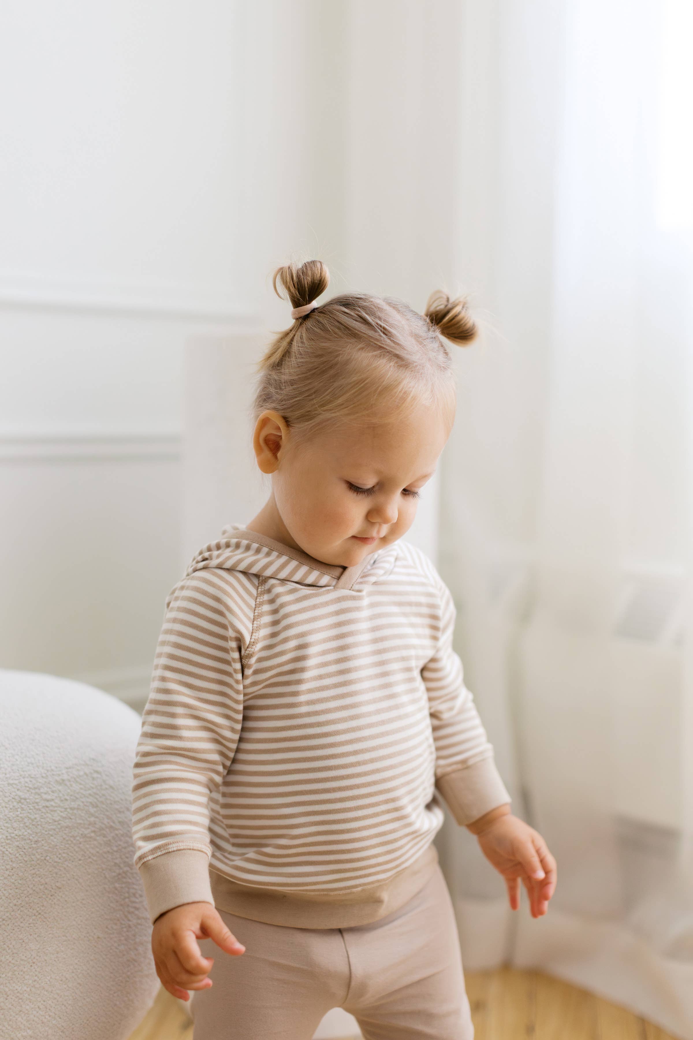 Madison Hooded Pullover - Stripe Collection: Ballet Stripe