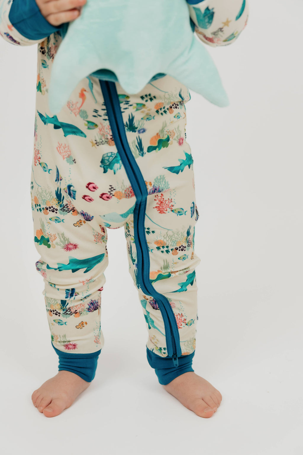 Coral Reef Bamboo Convertible Baby Pajama