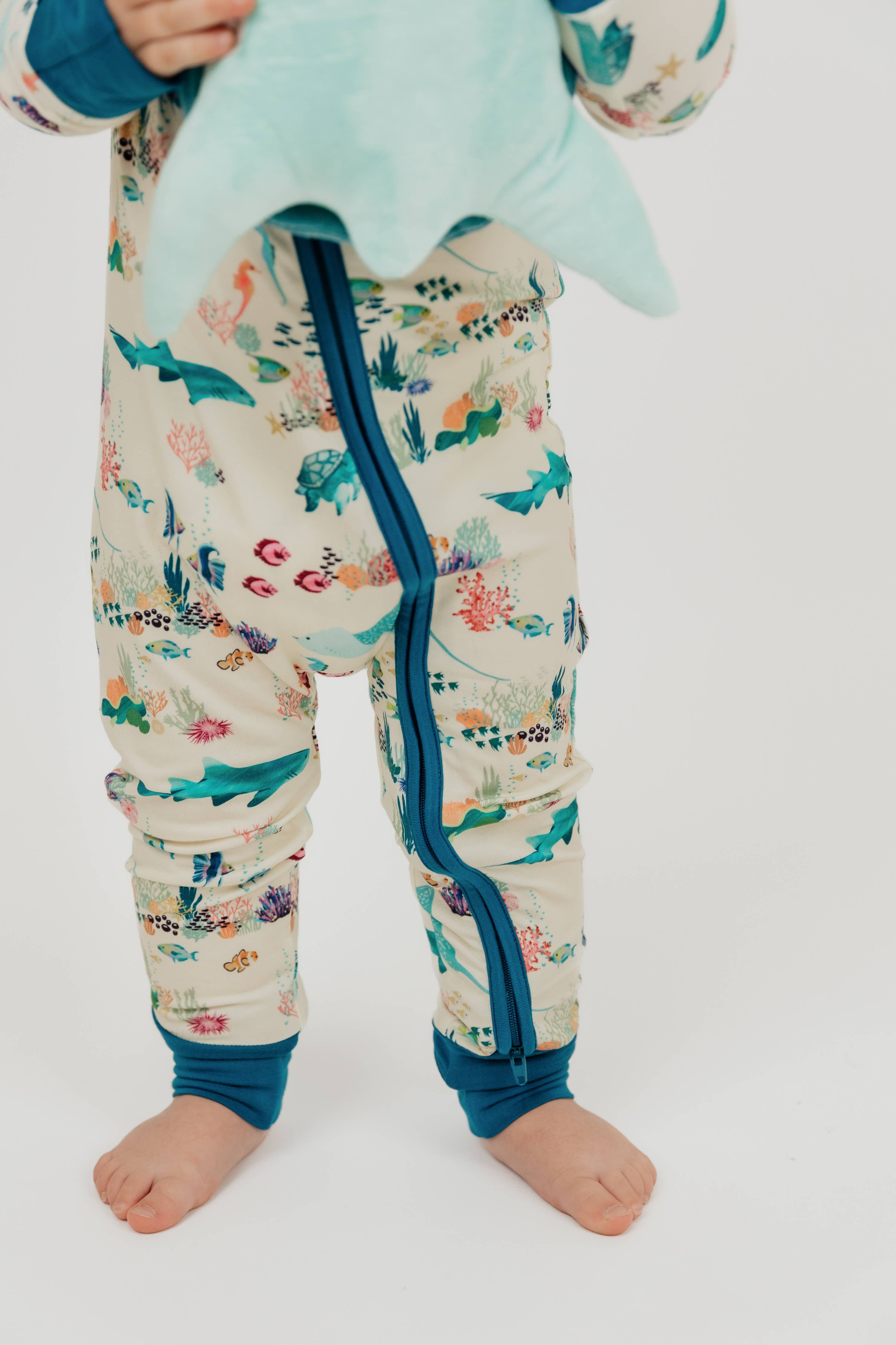 Coral Reef Bamboo Convertible Baby Pajama