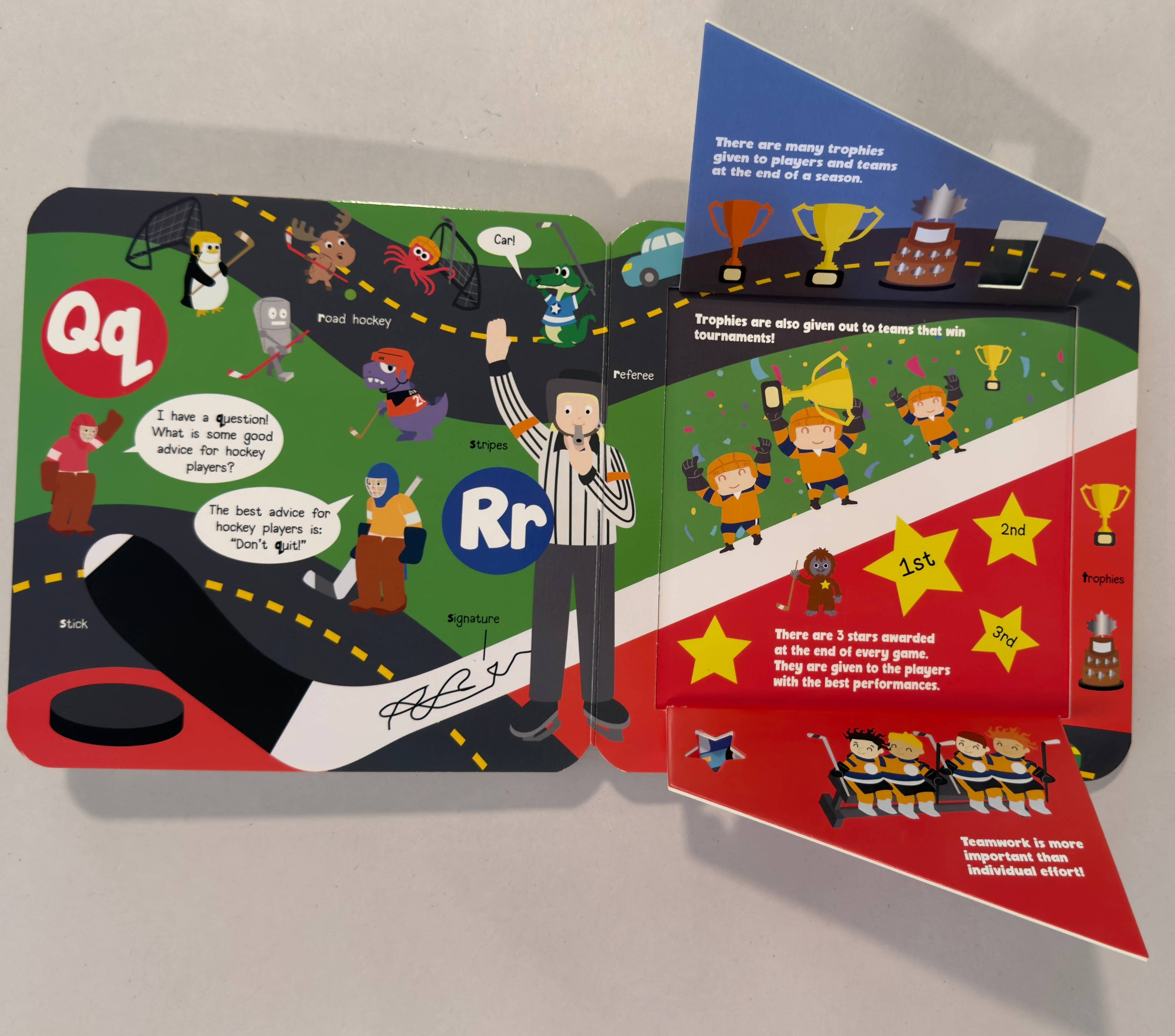 Hockey ABC Fun Flaps (a chunky lift-the-flaps board book)