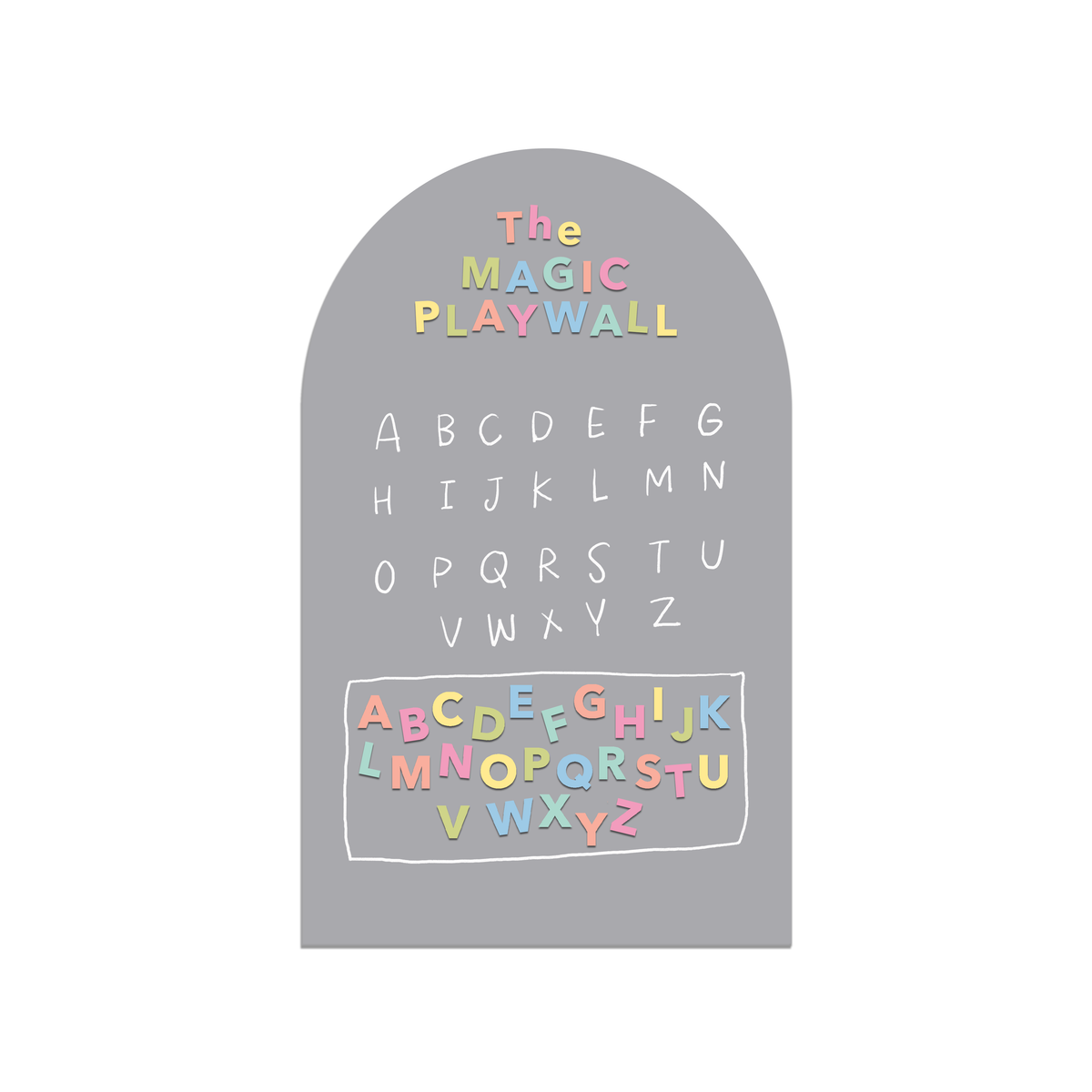 Magic Playwall - ORIGINAL Arch Magnetic Wall Decal for Kids: Sage