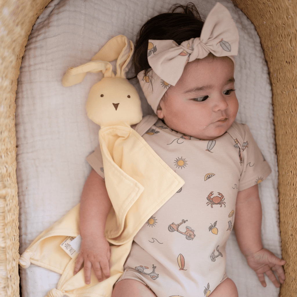 Organic Cotton Bunny Lovey – Lemonade: Lemonade Yellow