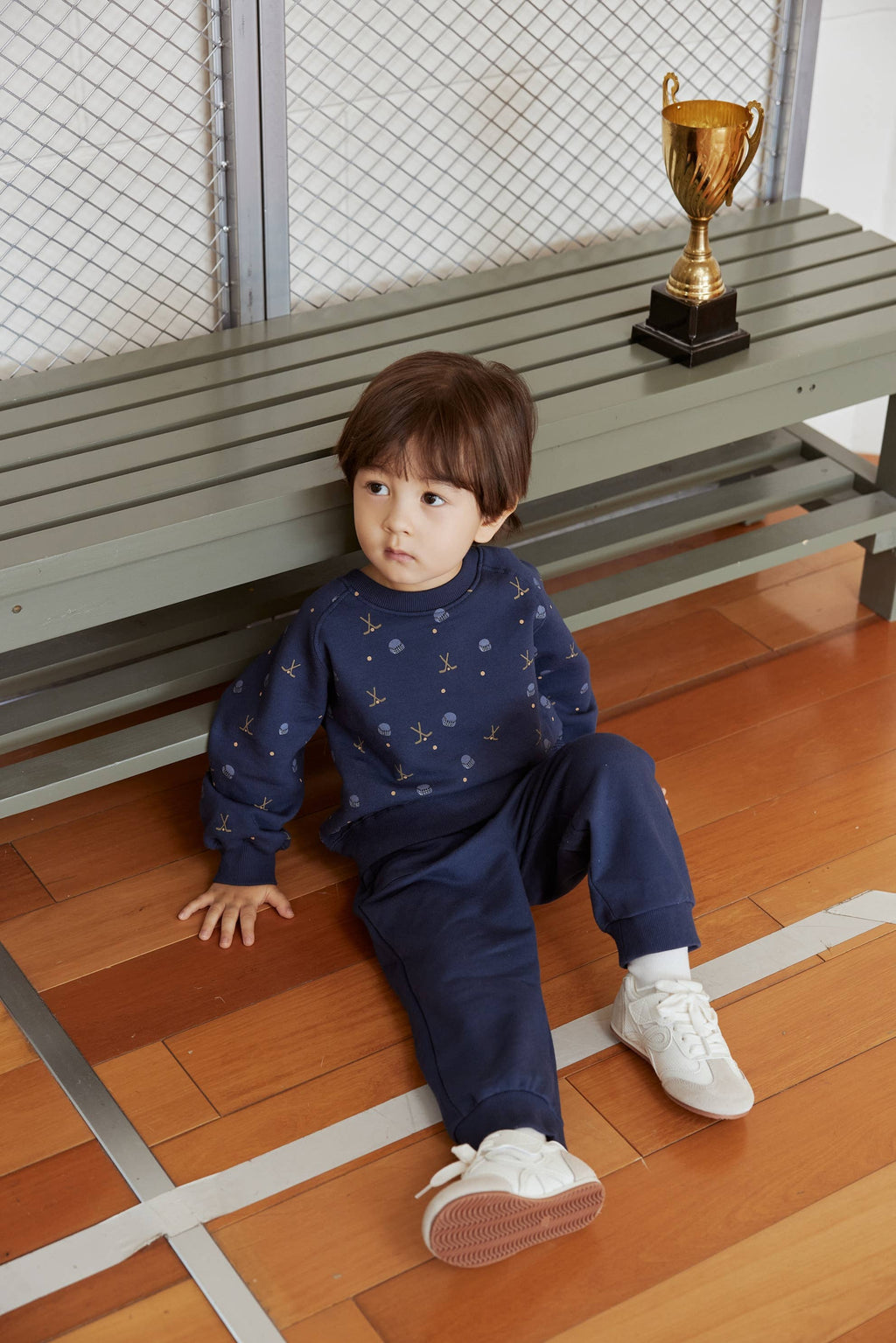 Toddler Organic Fleece Sweatshirt-Hockey