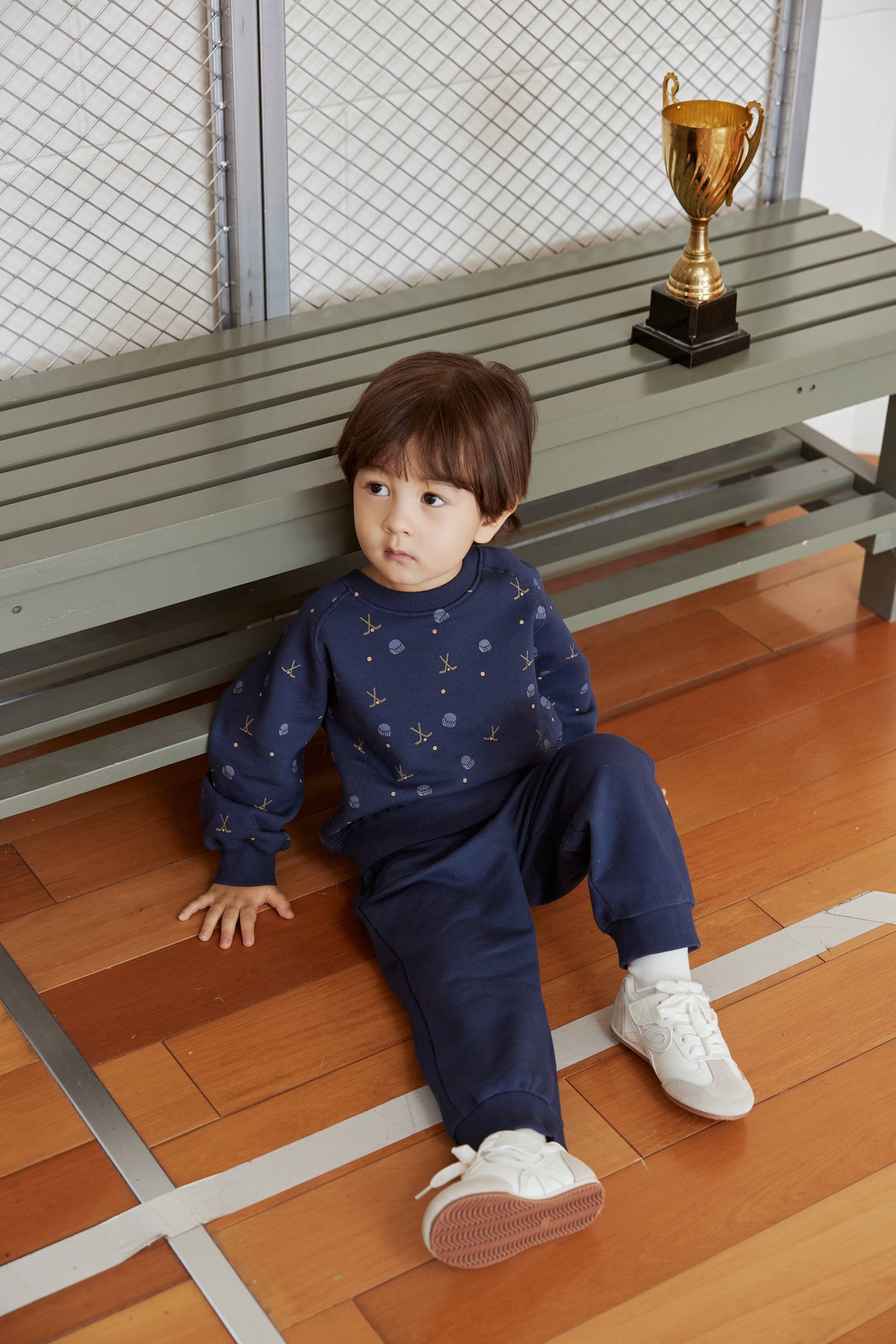 Toddler Organic Fleece Sweatshirt-Hockey