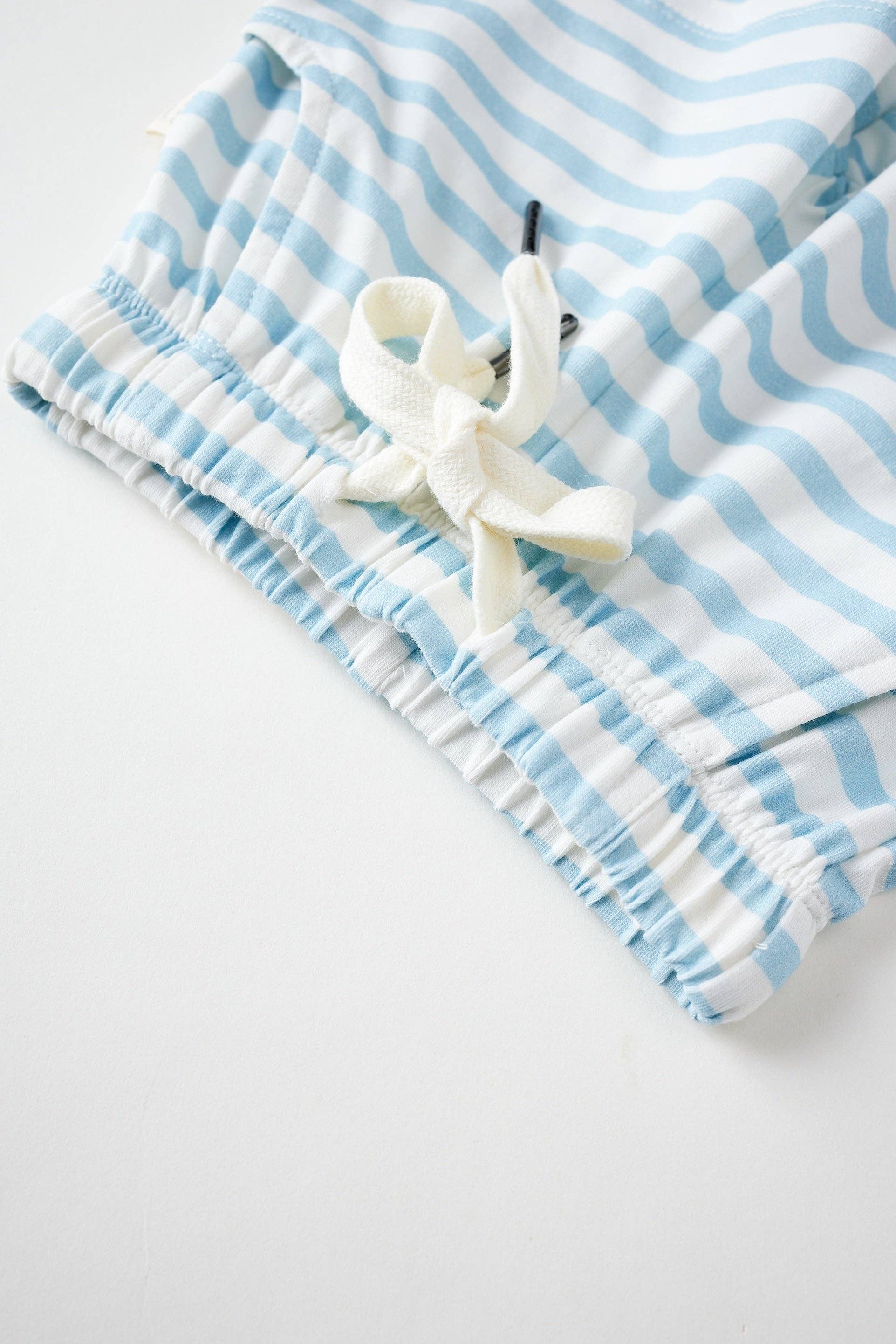 Organic Baby Toddler Essential Shorts-Light Blue