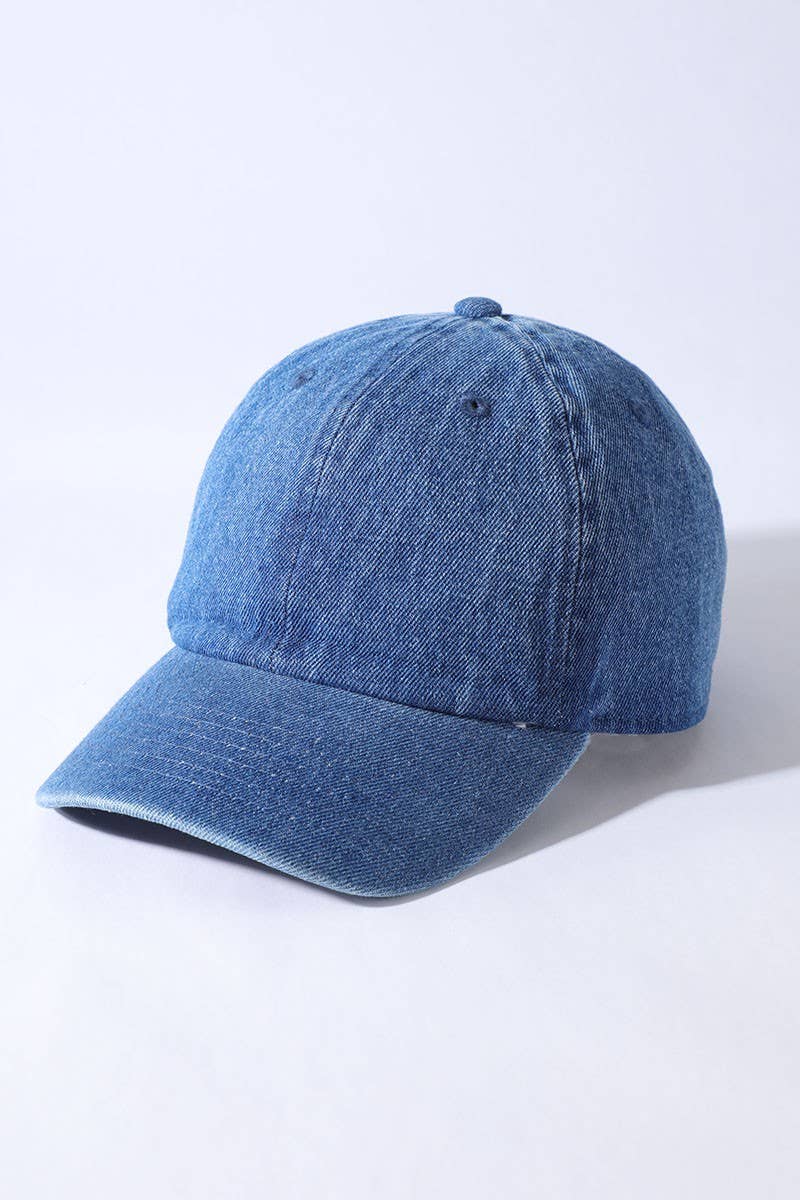 Kids Washed Low Profile Cotton Baseball Cap: ROYAL BLUE / Kids 2-4 years