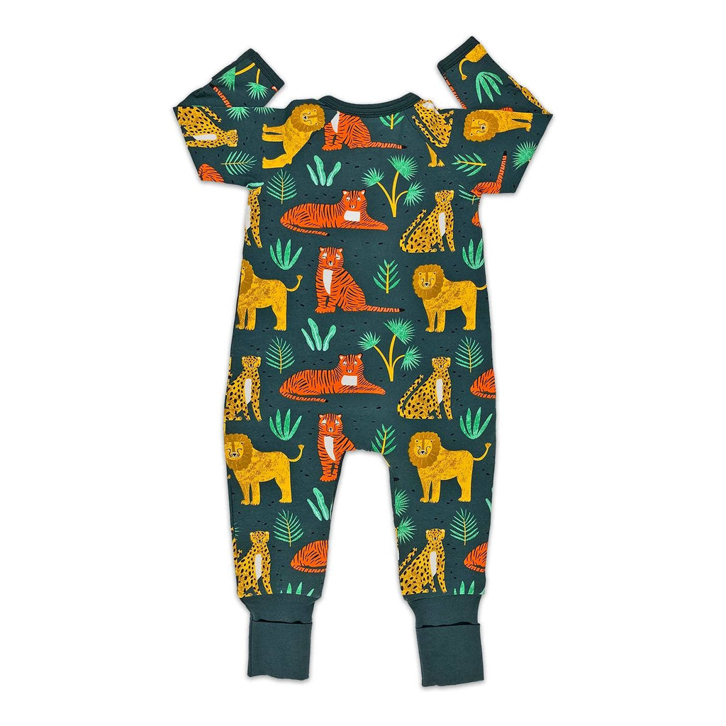 Big Cats, Green Baby Pajamas