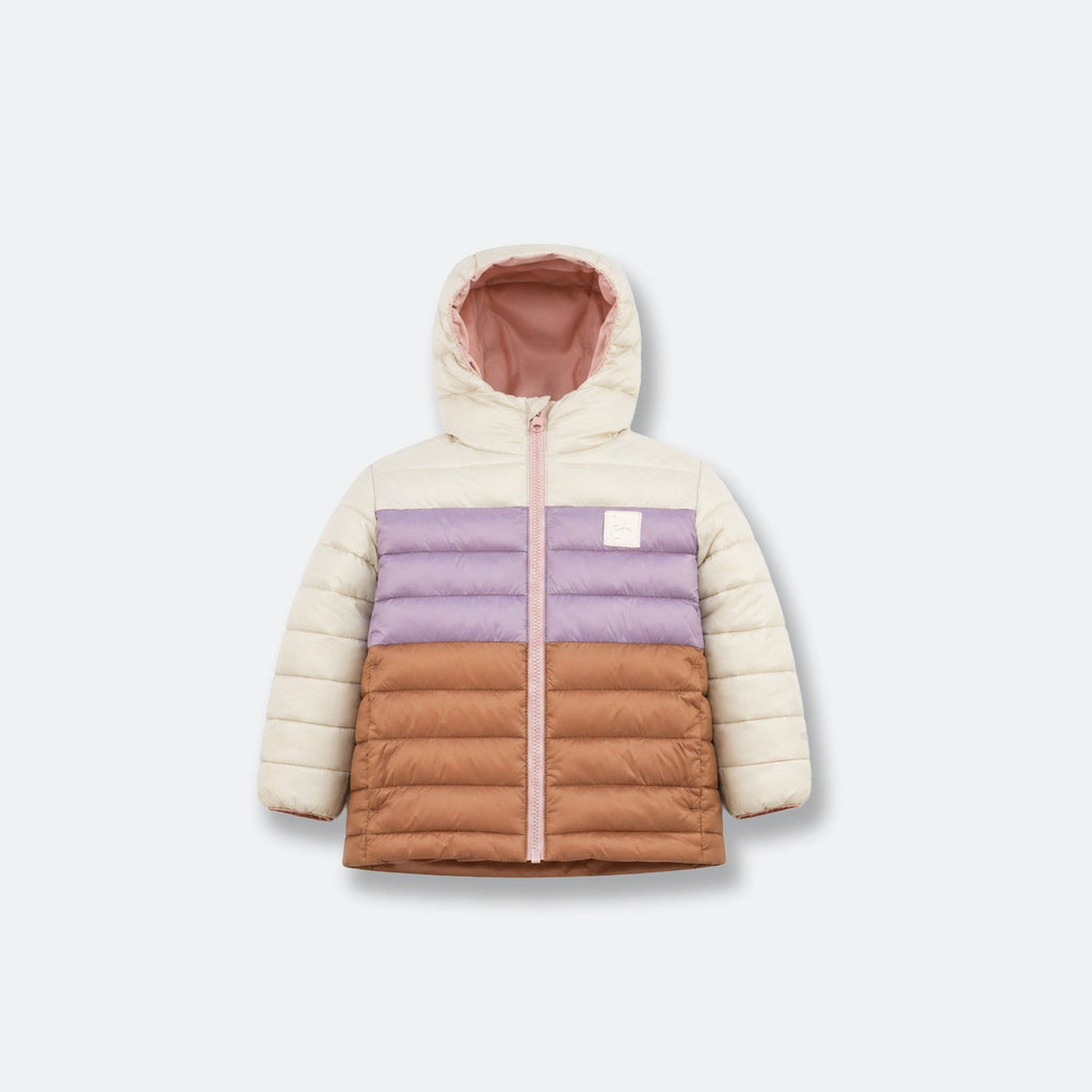 Kids Puffer Jacket - Porteau Reversible Waterproof - Fall/Winter - Dusty Rose