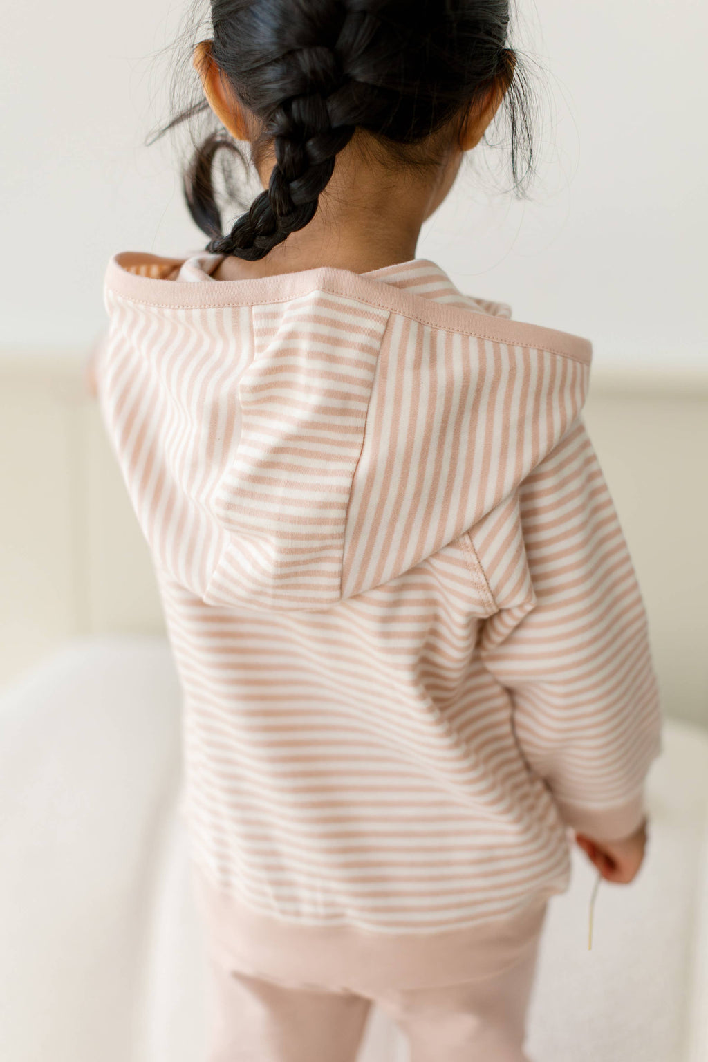 Madison Hooded Pullover - Stripe Collection: Ballet Stripe