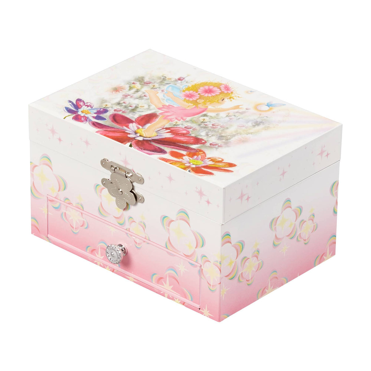 Musical Fairy Jewelry Box: White/pink / Swan Lake