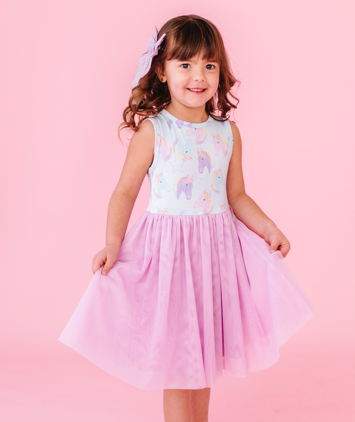 Kids Bamboo + Tulle Unicorn Tutu Dress