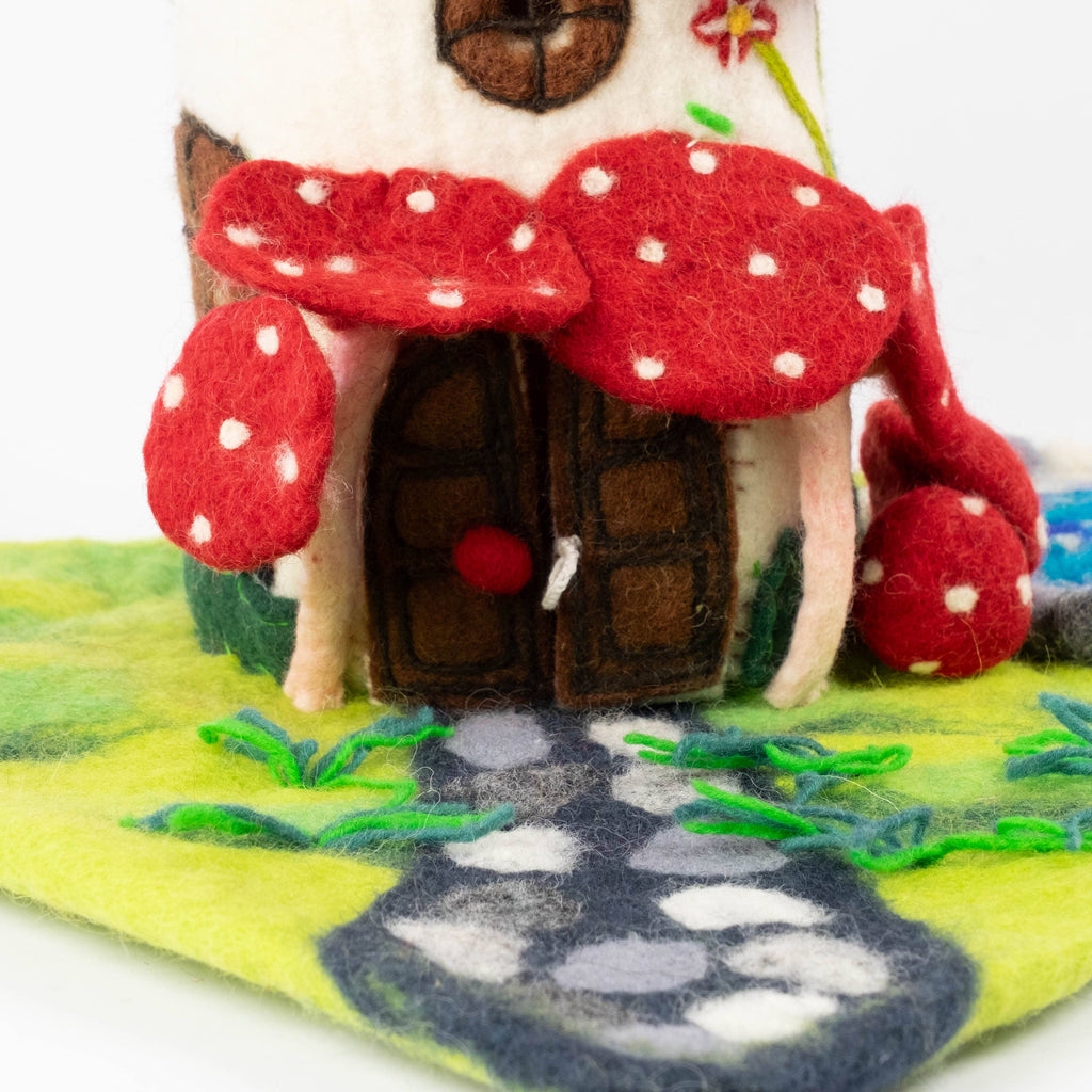 Finger Puppets - Activity Kit - Felt Magic Mushroom House