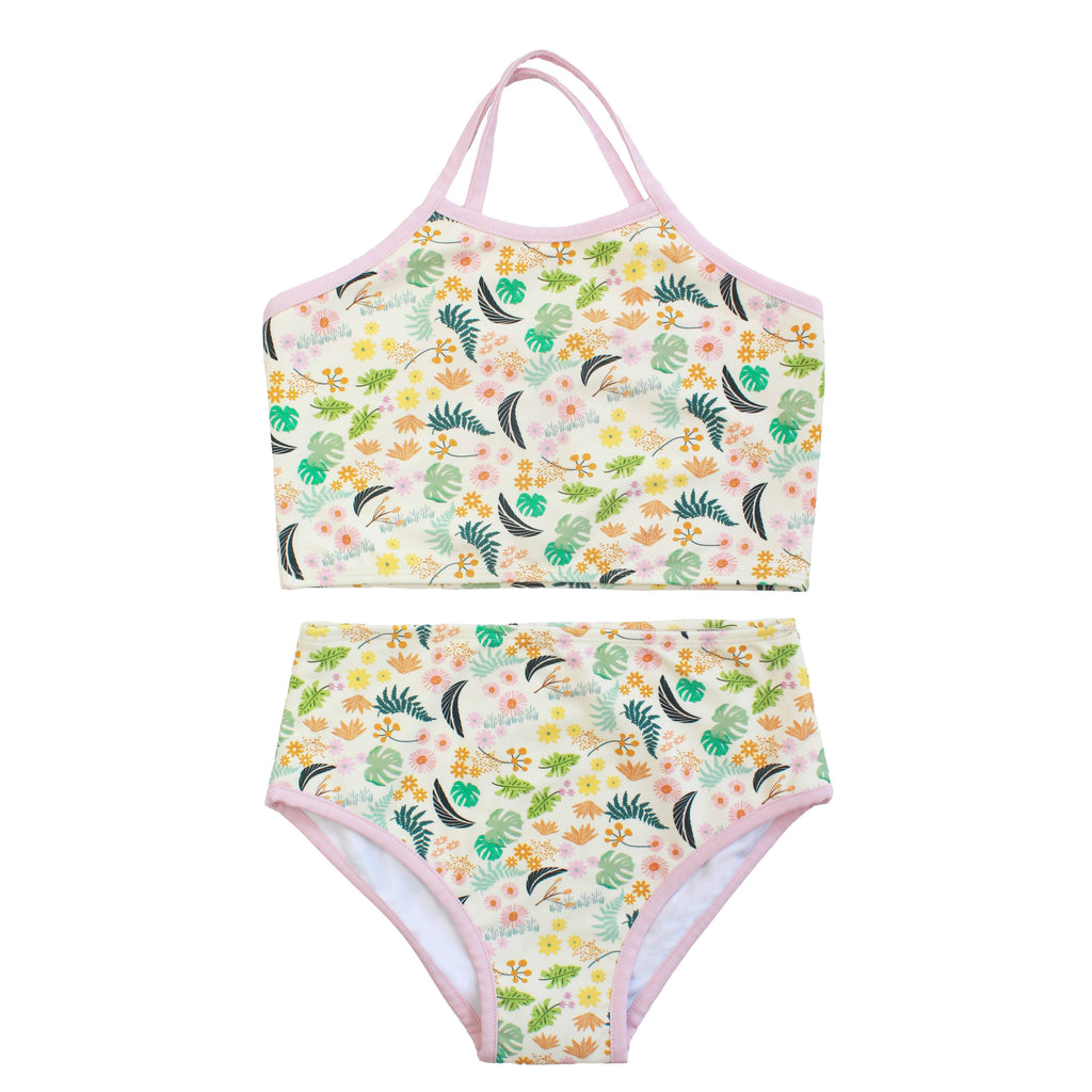 Tropical Blooms Bikini Swimsuit