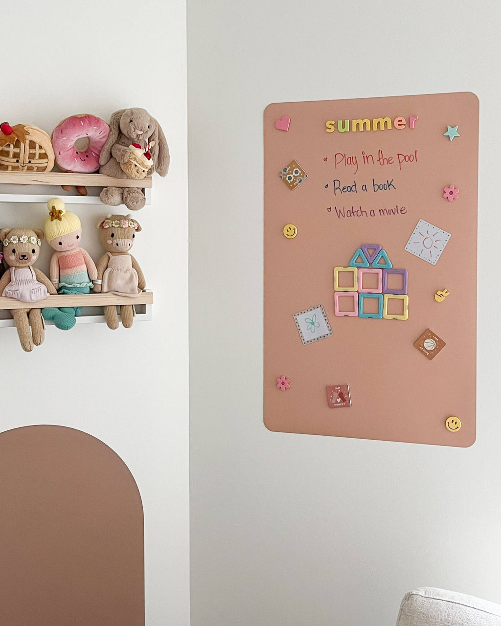 Magic Playwall - Rectangle Magnetic Wall Decal for Kids: Midnight