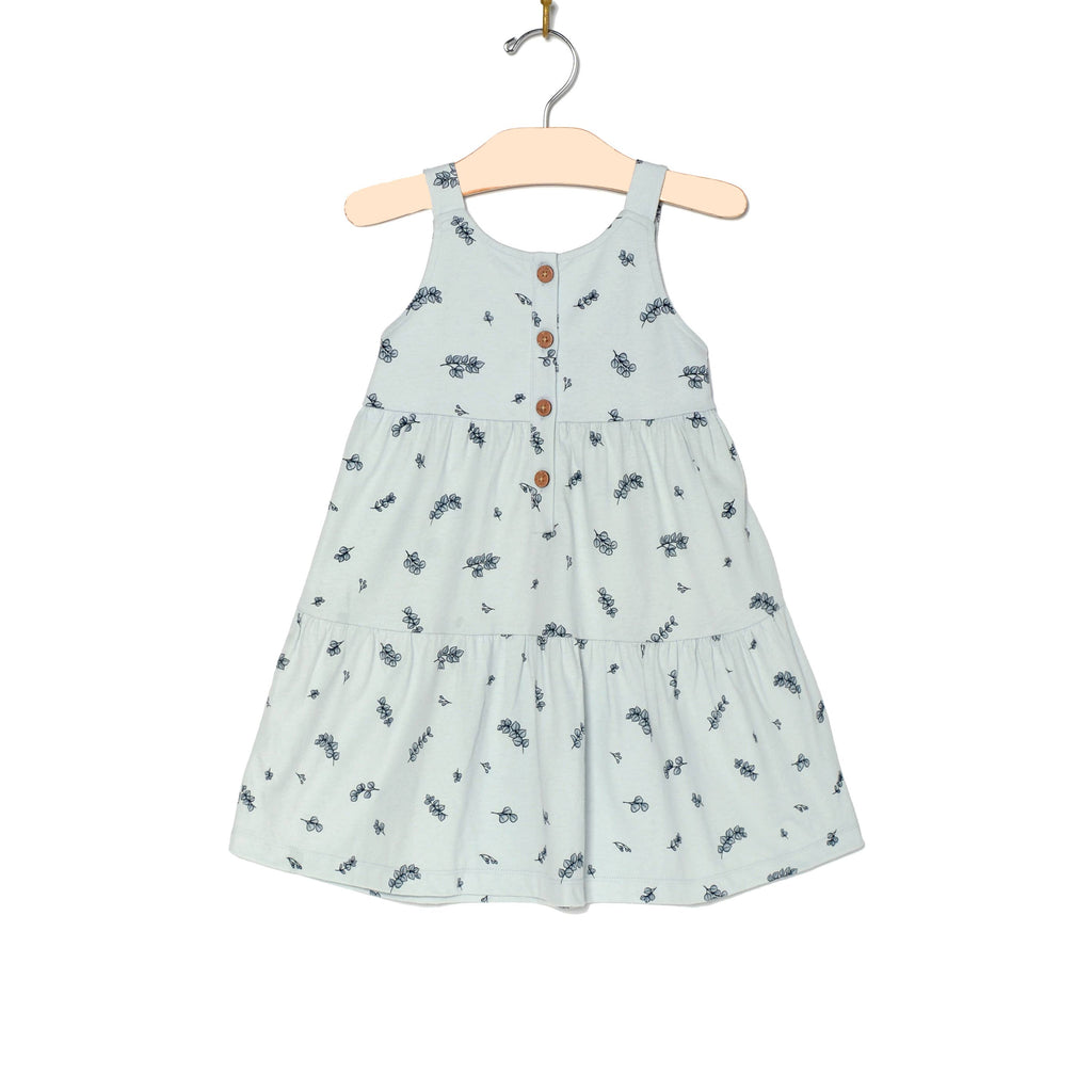 Tiered Tank Dress- Eucalyptus