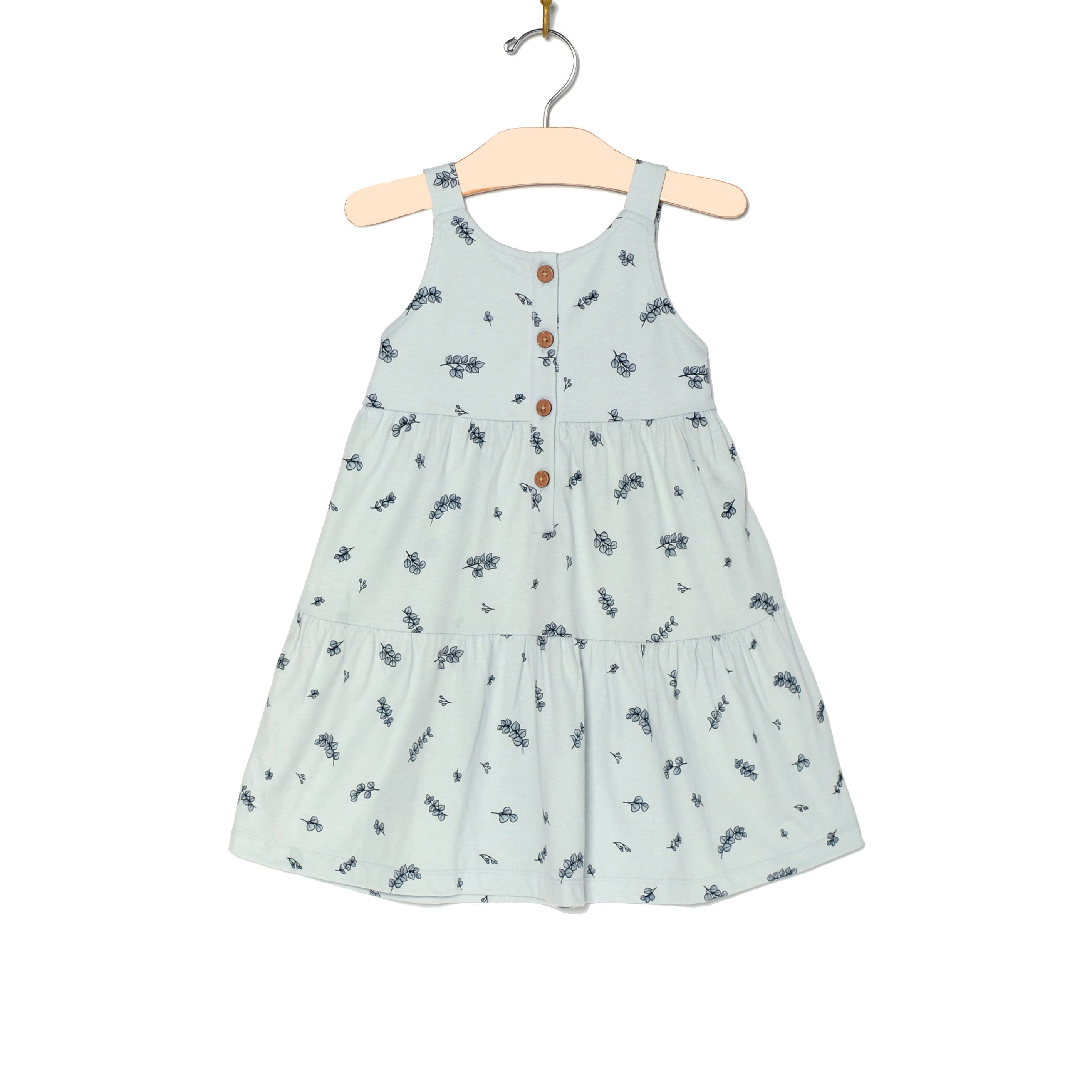 Tiered Tank Dress- Eucalyptus