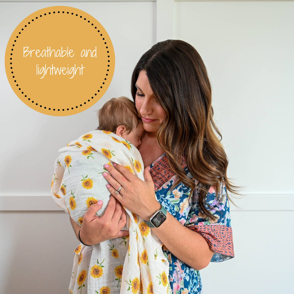 Couverture d'emmaillotage pour bébé Sunflower Fields