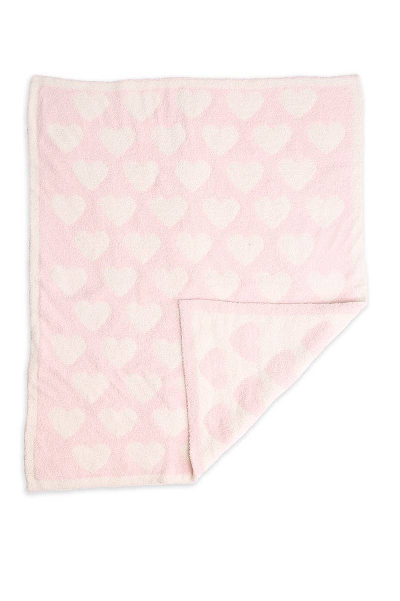 HEART Print Kids Luxury Soft Throw Blanket: HEART / ONE SIZE