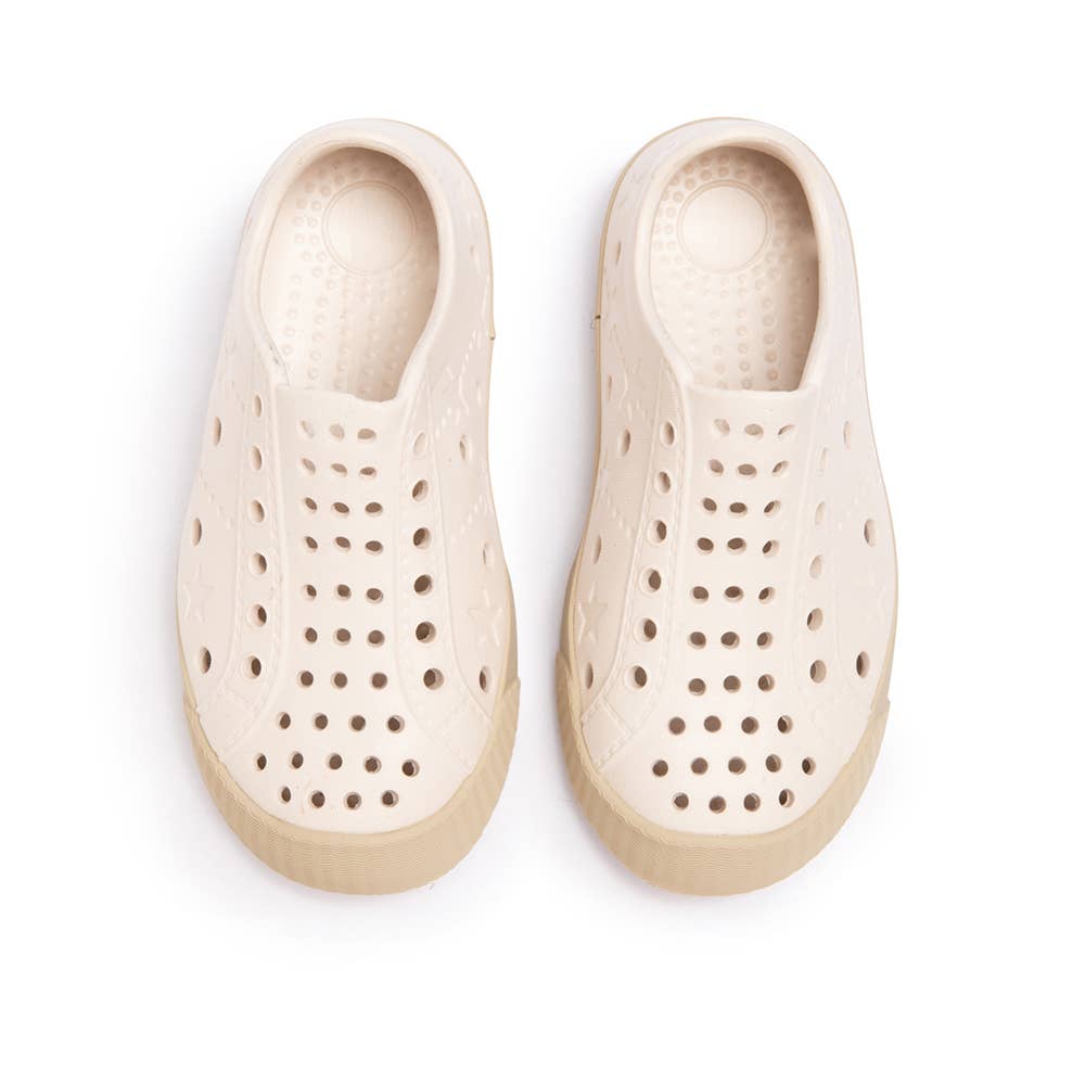 CURBSIDE - SHOOSHOOS TODDLER KIDS SHOES WATERPROOF SNEAKERS: CREAM TAN