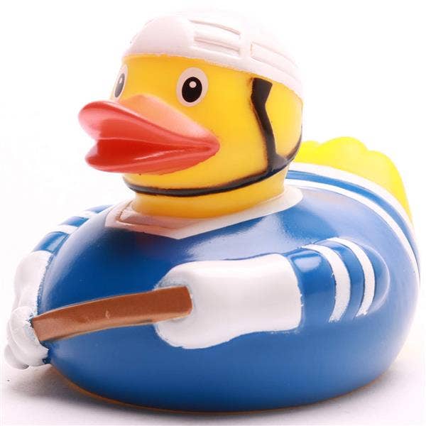 Hockey Blue Rubber Duck