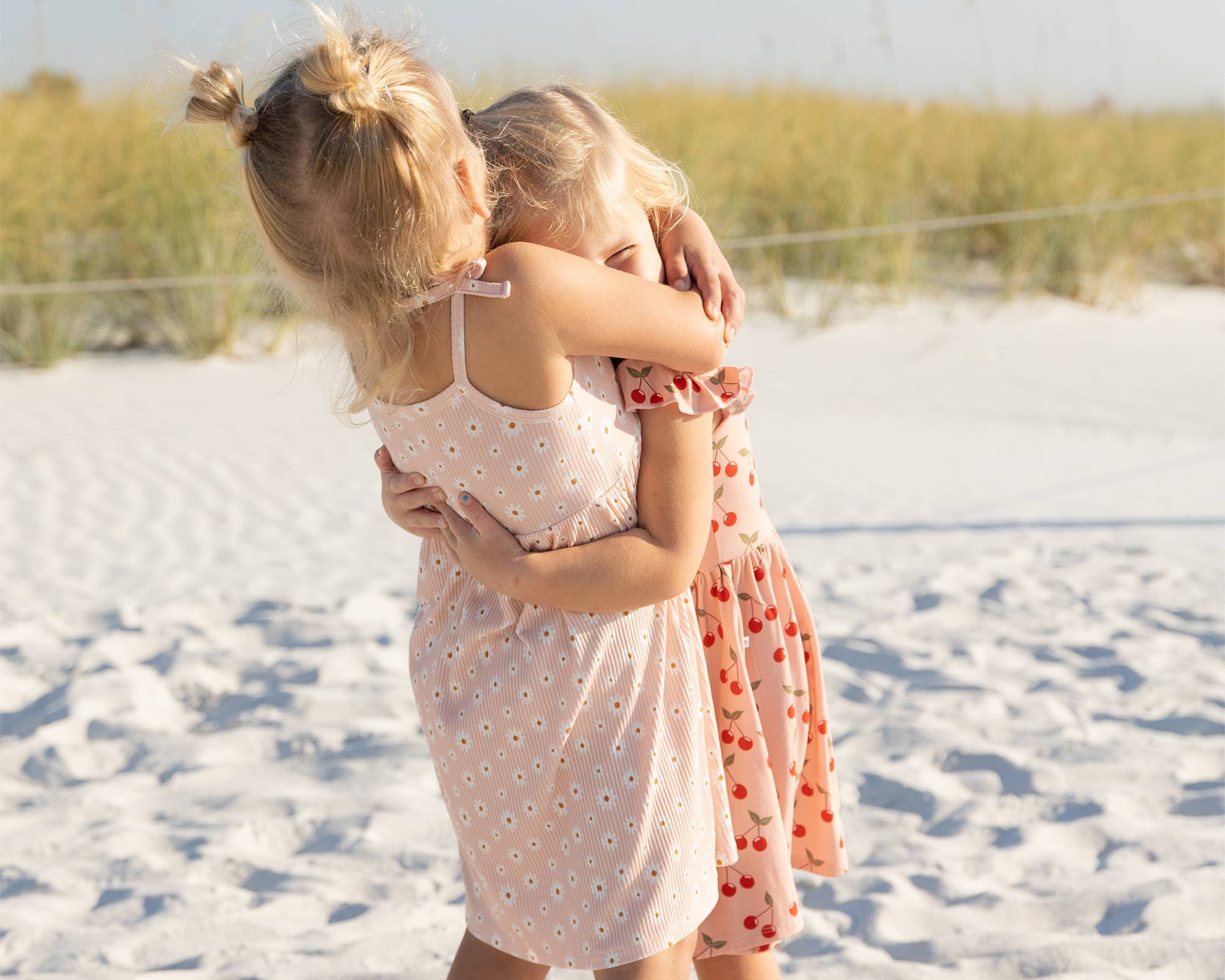 Pink Daisy Ribbed Bamboo Sundress