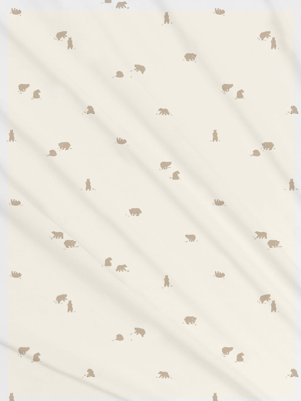 Swaddle Blanket - Bear / Truffle + Thyme