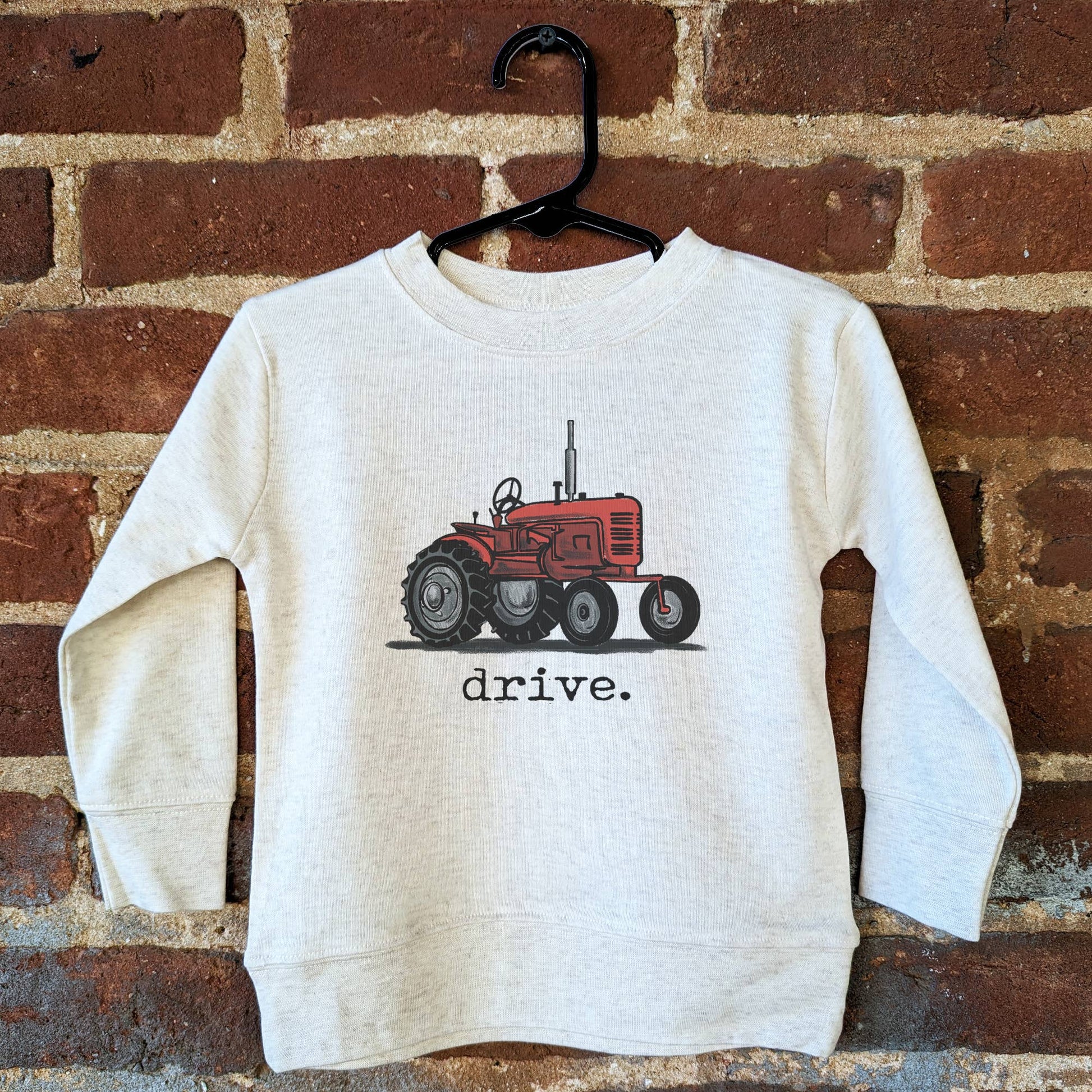 ‘Drive’ Red Tractor Longsleeve Top