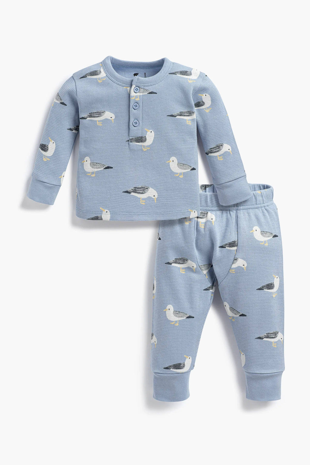 Baby Waffle Two-Piece Set Soaring Seagulls