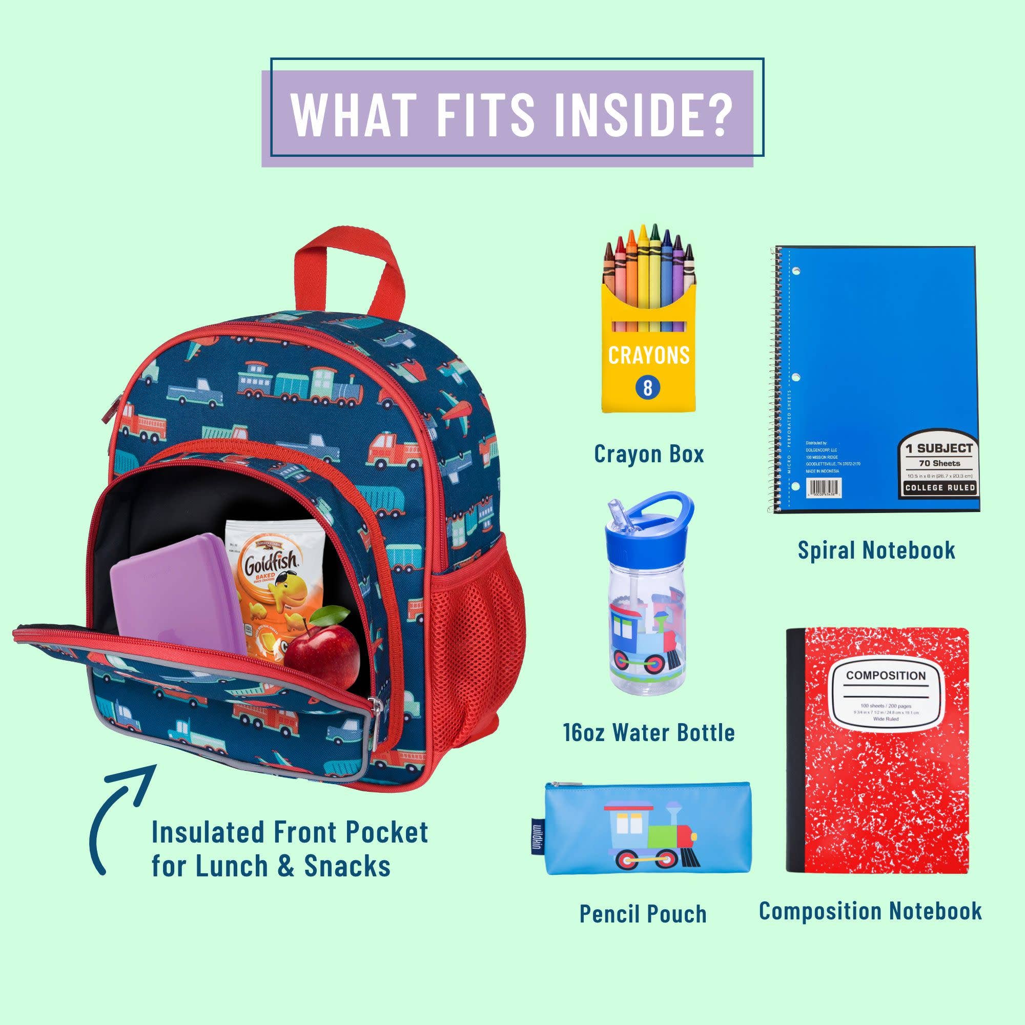 Transportation 12 Inch Backpack
