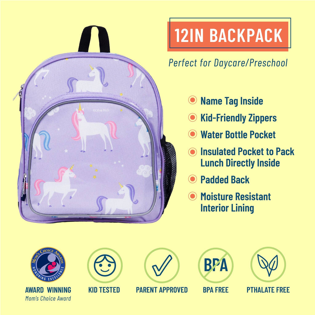 Toddler Unicorn Backpack - 12 Inch