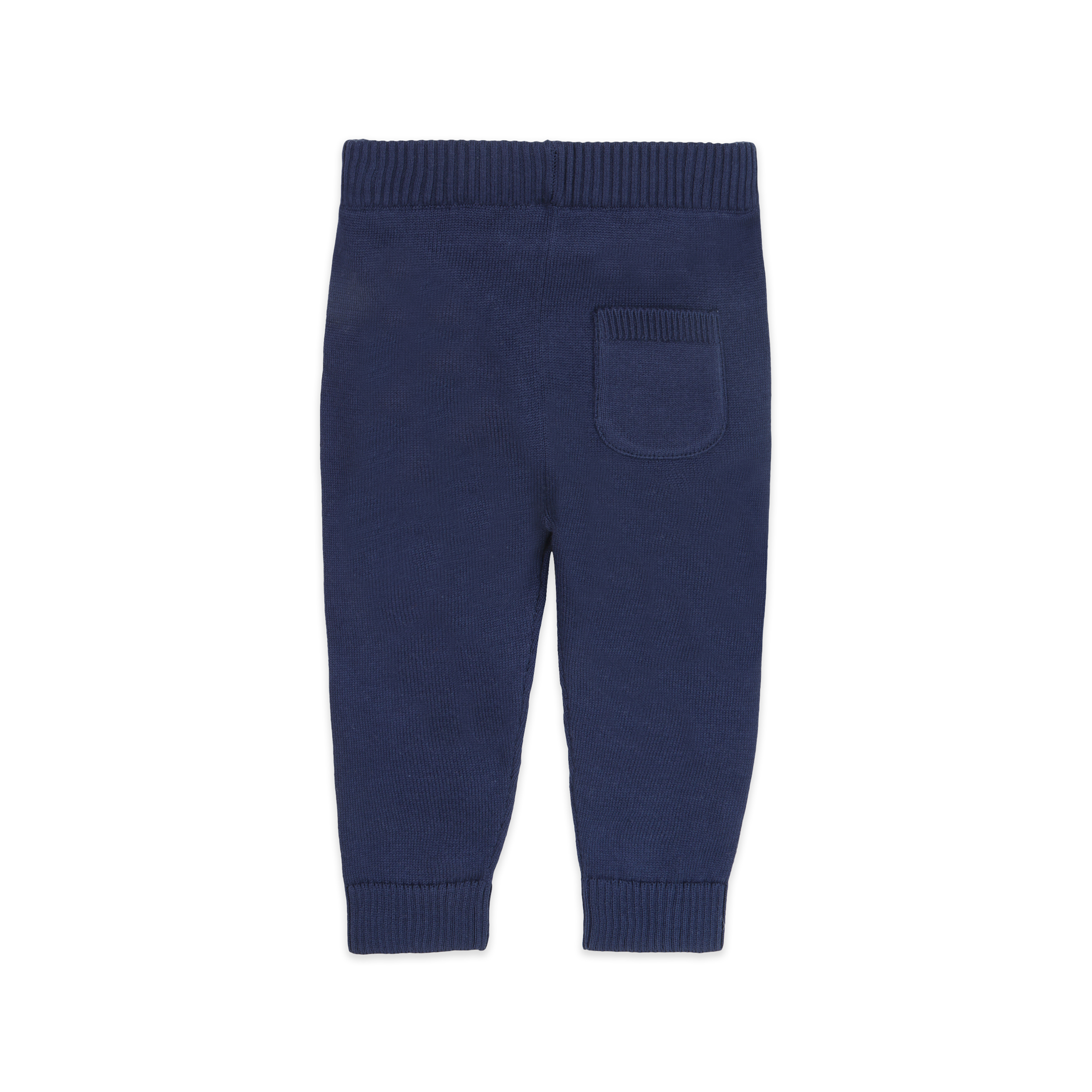 Pocket Sweater Organic Cotton Knit Baby Legging Pants Navy