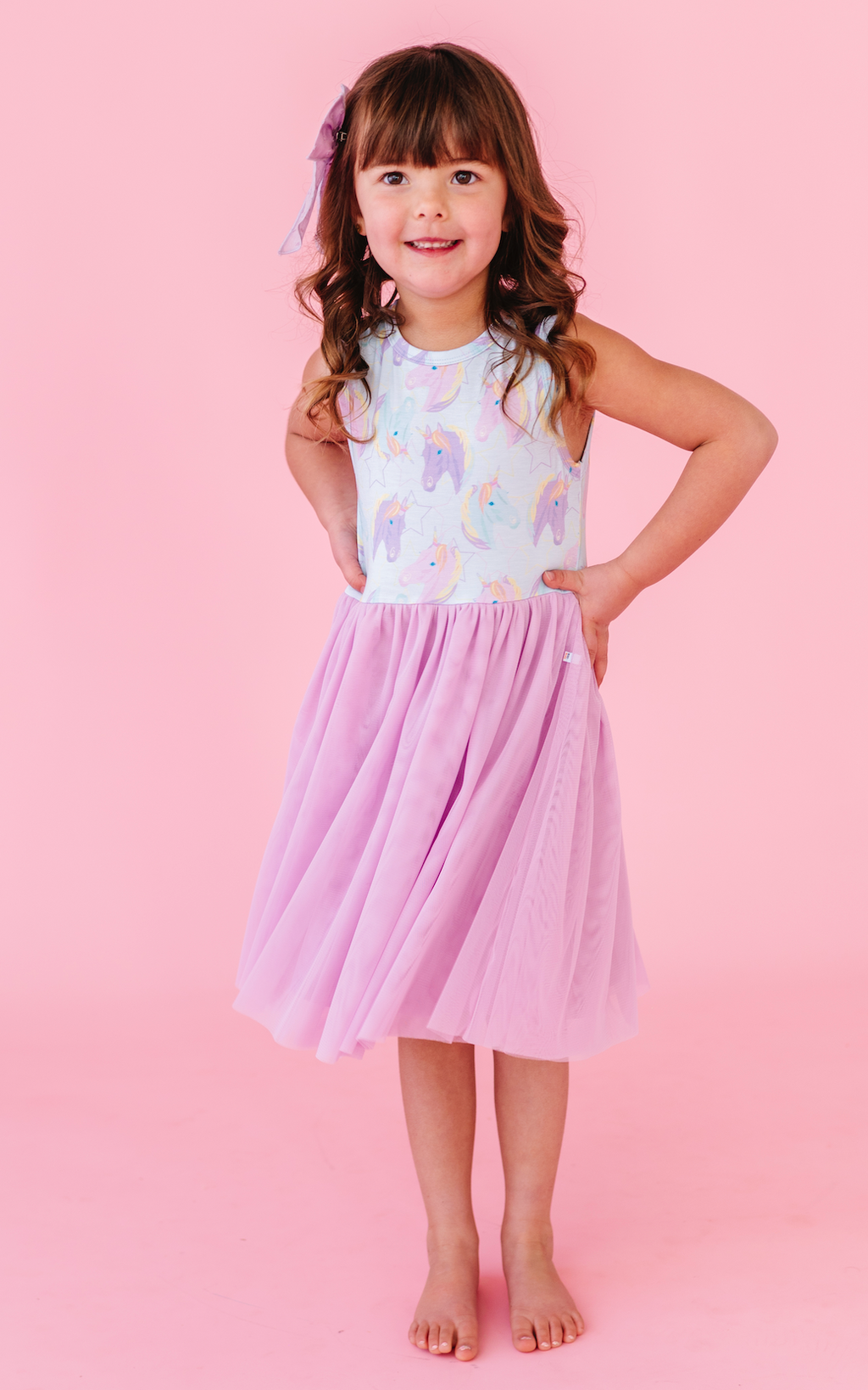 Kids Bamboo + Tulle Unicorn Tutu Dress