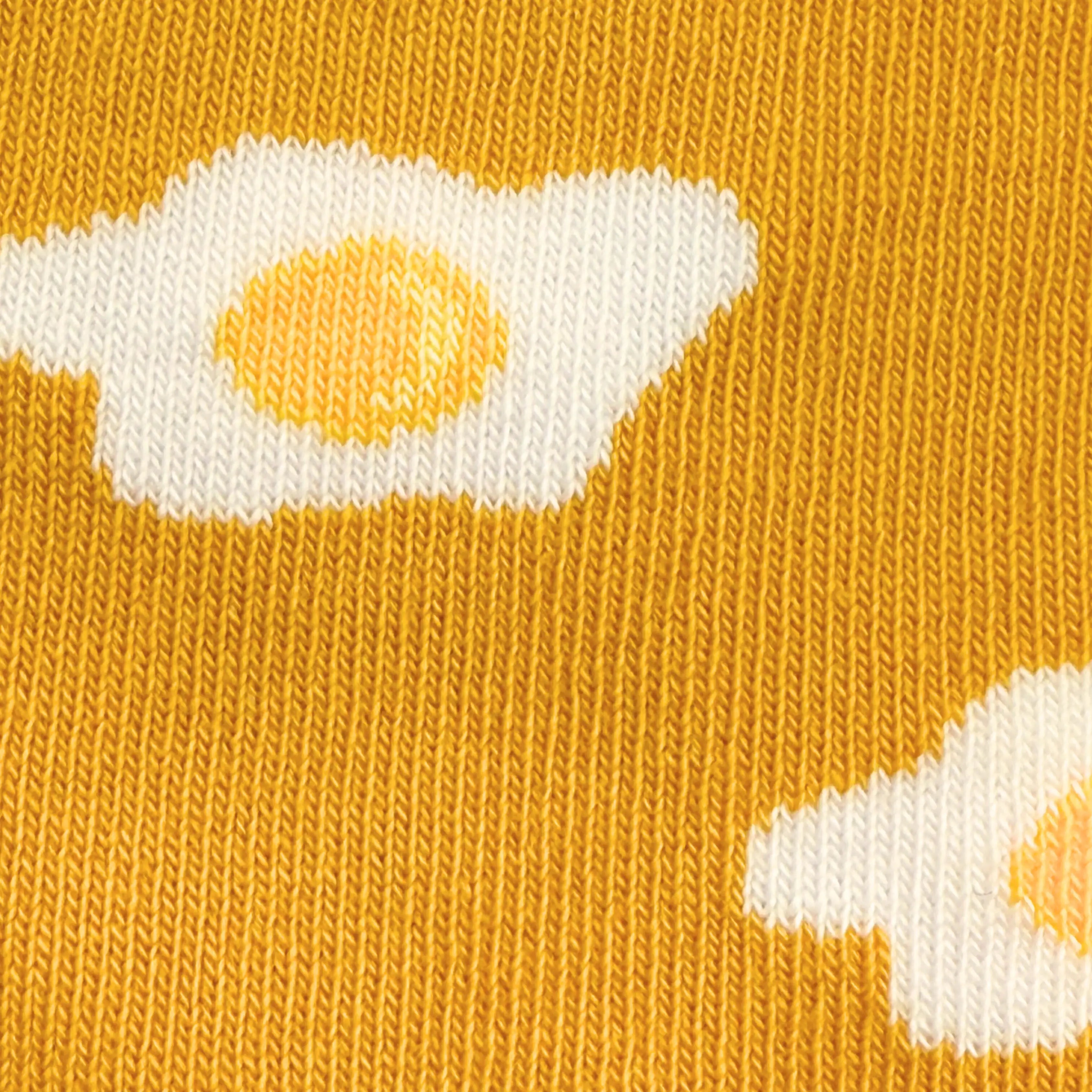 Kid's Bacon & Eggs Yellow Crew Socks