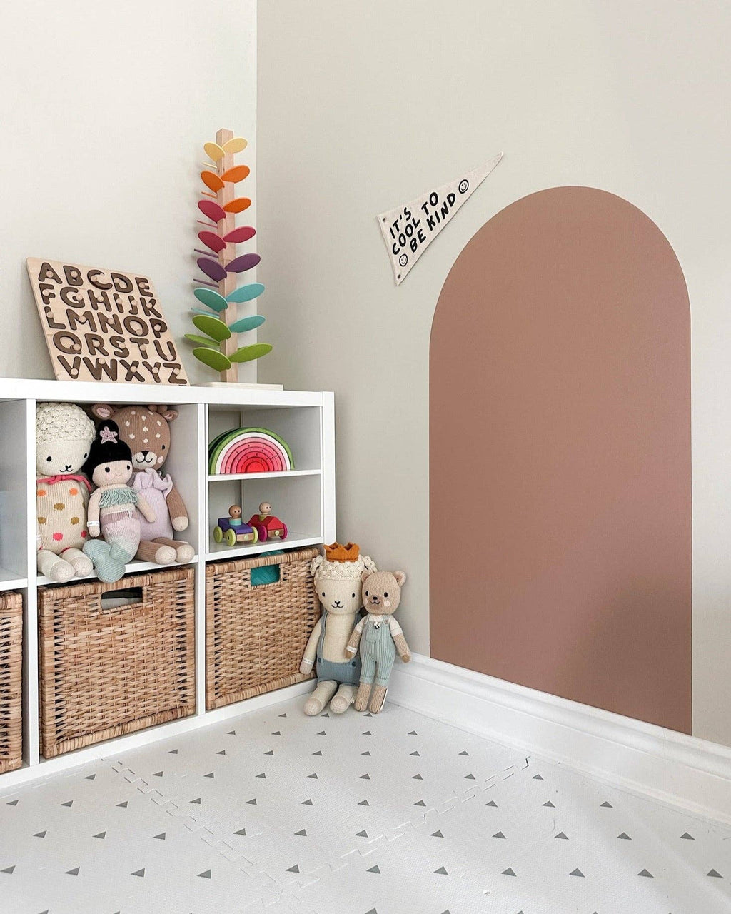 Magic Playwall - ORIGINAL Arch Magnetic Wall Decal for Kids: Sage