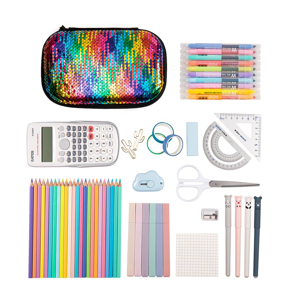 ZIPIT Sequin Pencil Box