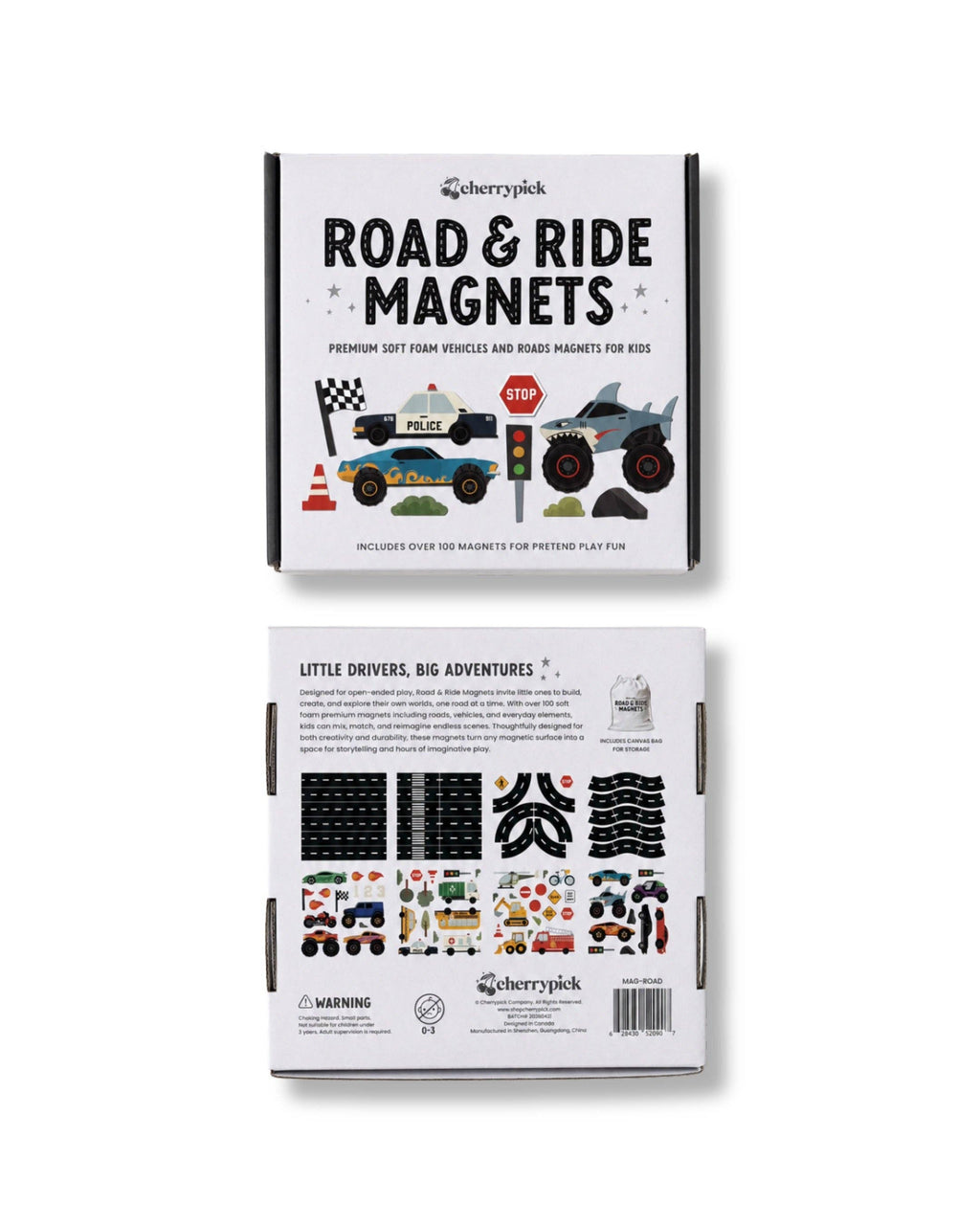 Road & Ride Car Magnets Set (100pc set)